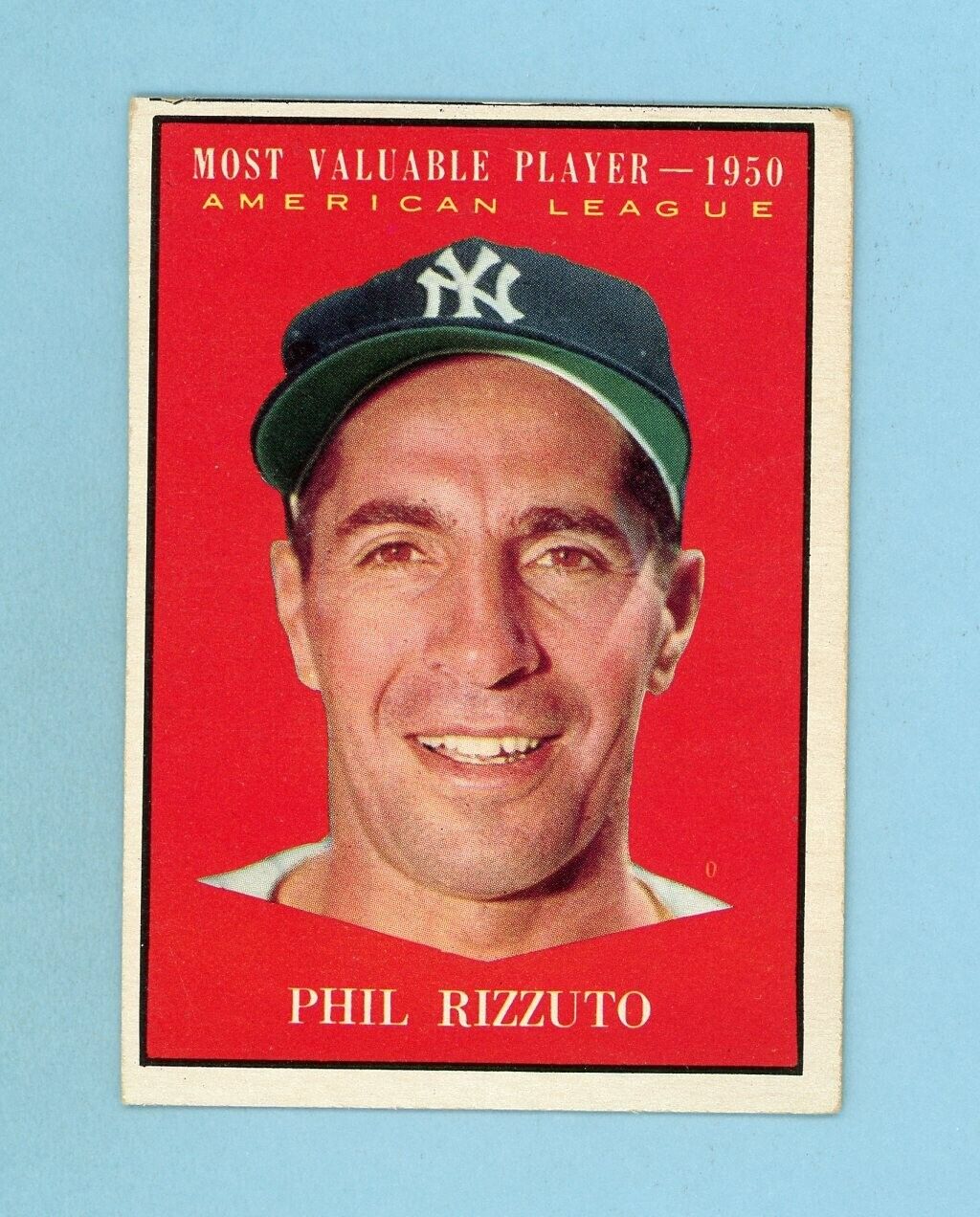 1961 Topps #471 Phil Rizzuto MVP New York Yankees Baseball Card EX - EX+ 