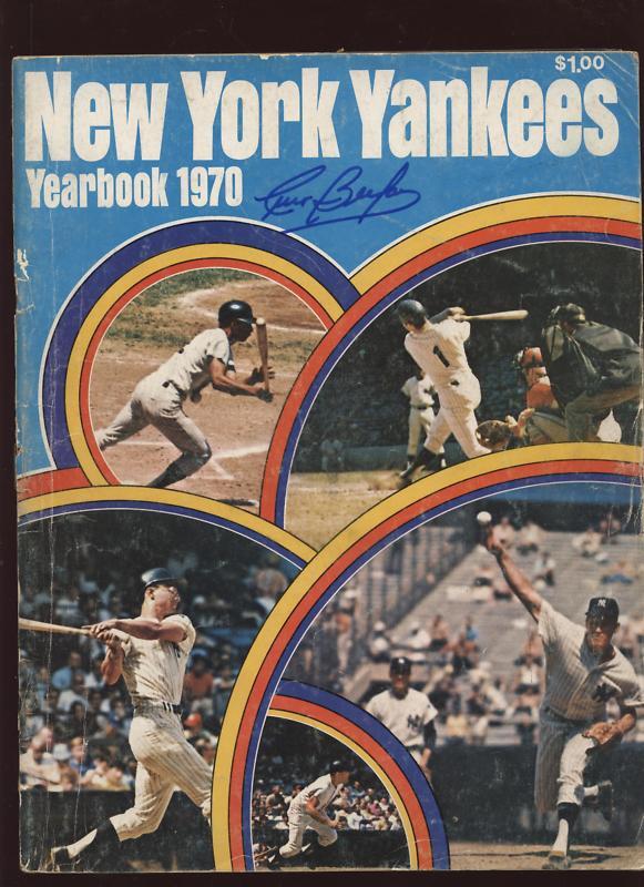 1970 New York Yearbook Curt Blefary Auto B & E Holo