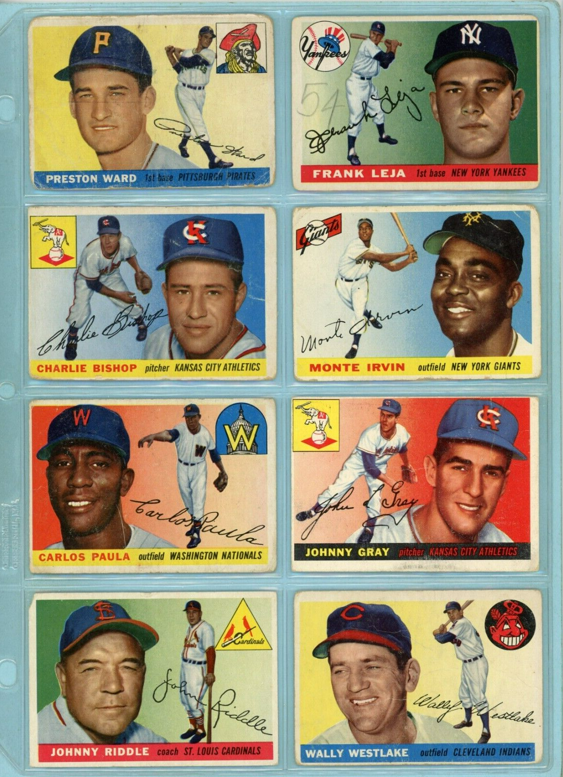 1955 Topps Starter Set Lot of 132 Different Baseball Cards Low Grade