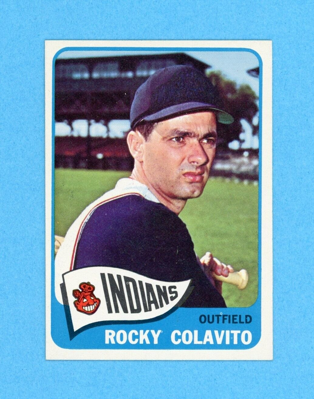 1965 Topps #380 Rocky Colavito Cleveland Indians Baseball Card NM