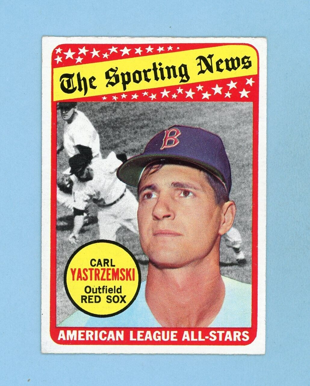 1969 Topps #425 Carl Yastrzemski All-Star Boston Red Sox Baseball Card EX - EX+