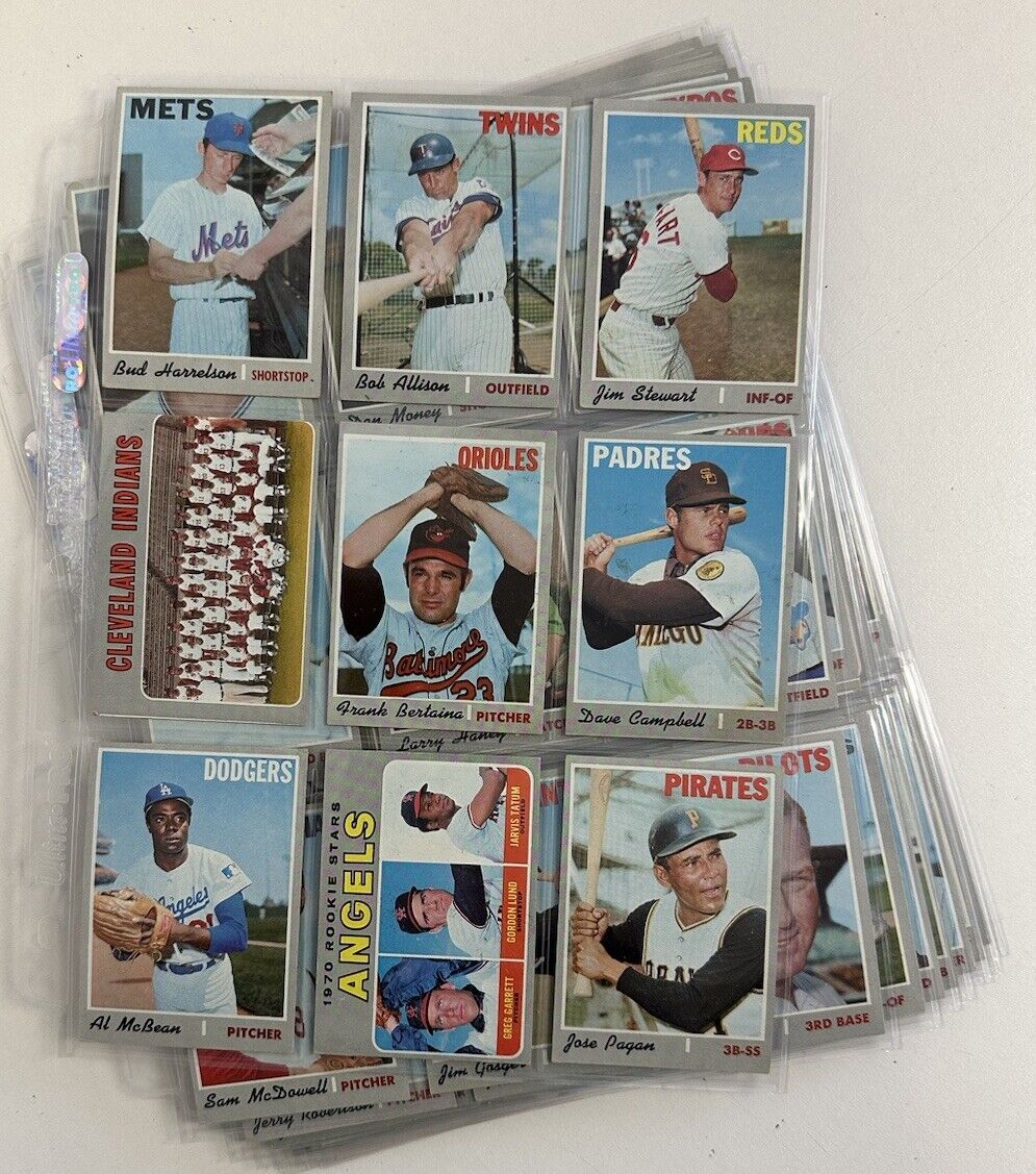 1970 Topps Baseball High Numbers Starter Set / Lot of 90 Different VG-EX/EX