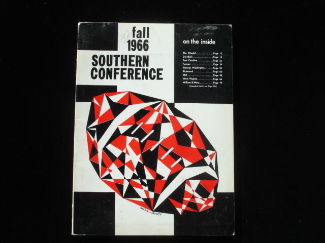 1966 College Football Southern Conference Official Media Guide EX+