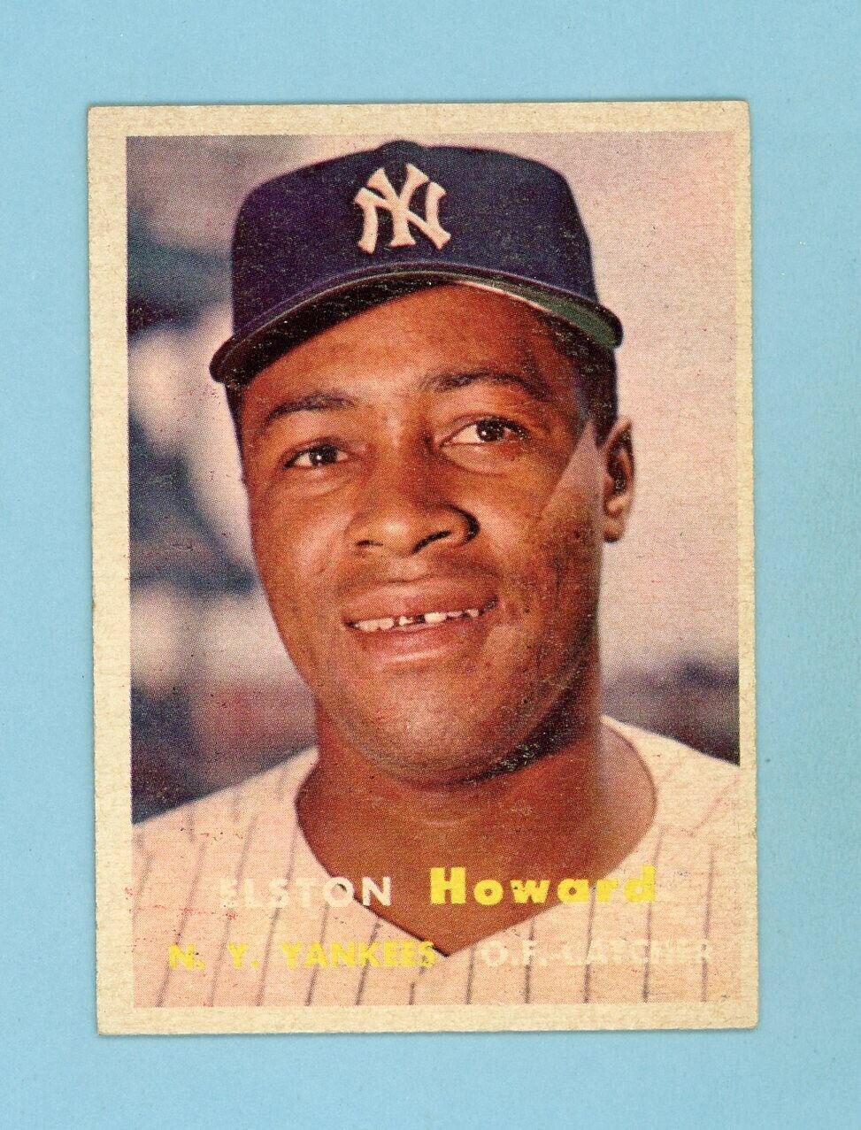 1957 Topps #82 Elston Howard New York Yankees Baseball Card Ex/Mt