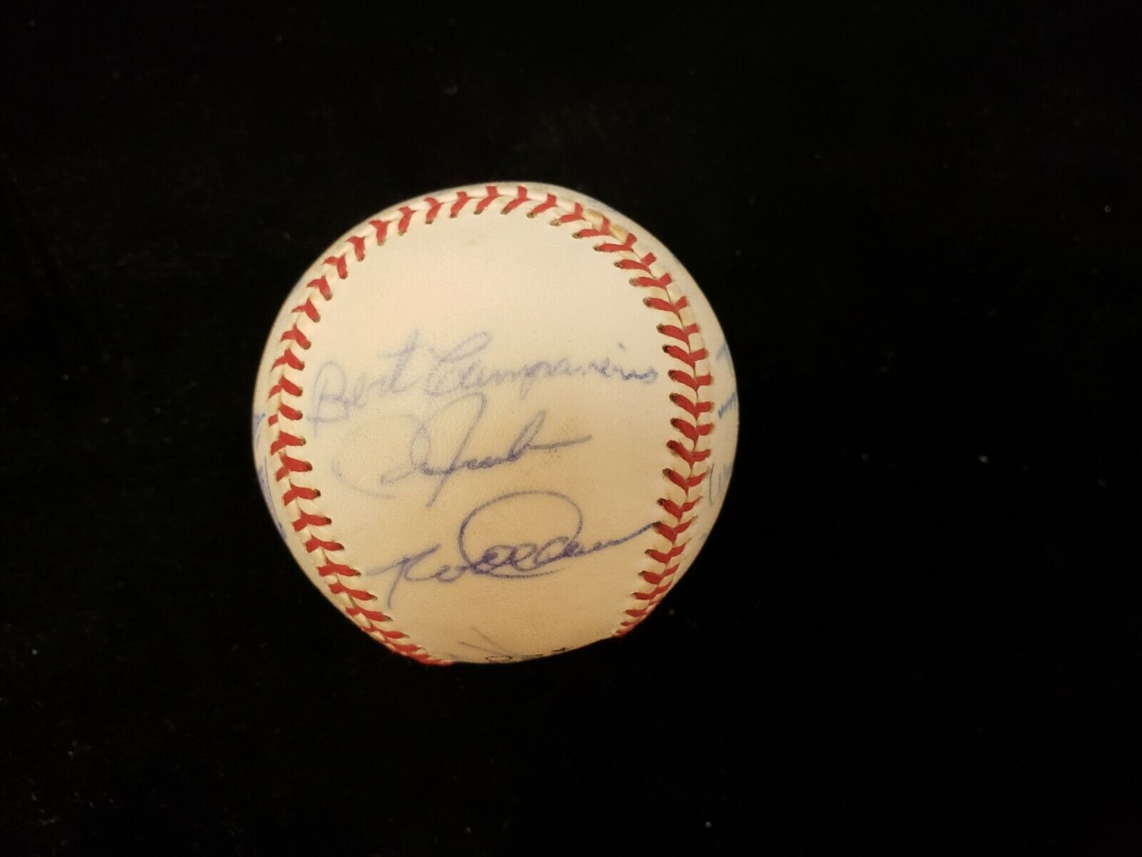 1972 American League All-Stars Autographed NL Baseball - 18 Signatures, 9 HoF!