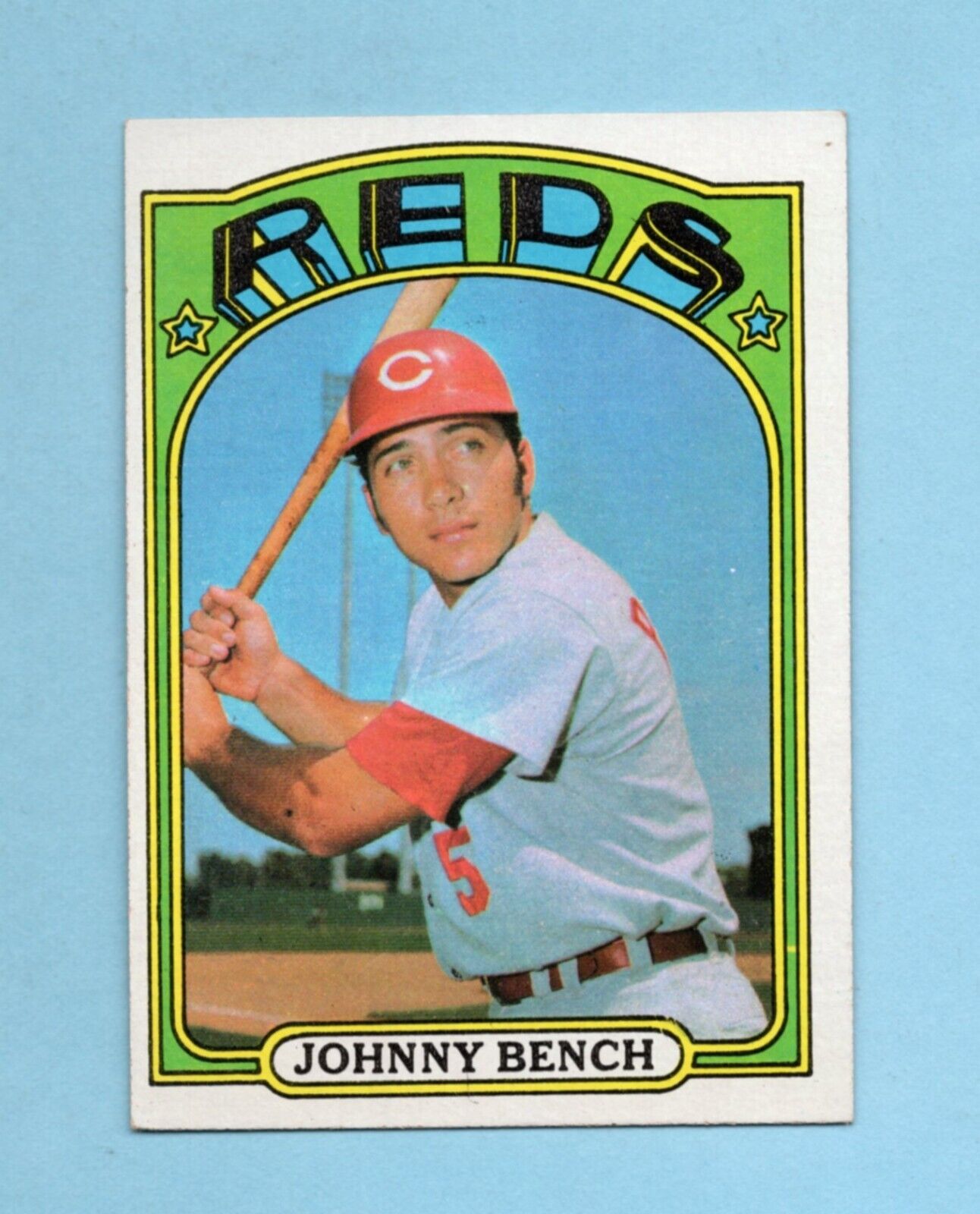 1972 Topps #433 Johnny Bench Cincinnati Reds Baseball Card Ex/Mt o/c