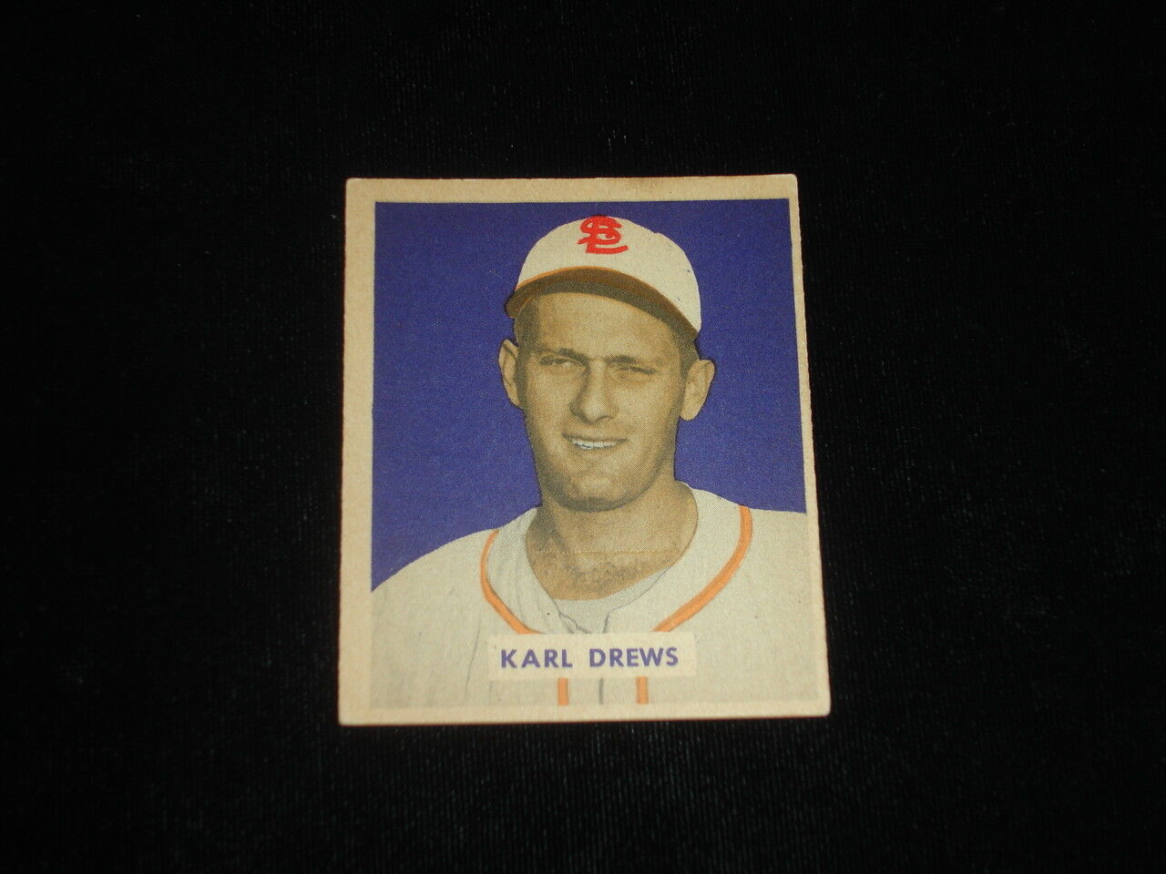 1949 Bowman Baseball Card-Karl Drews-St Louis Browns-#188-EX