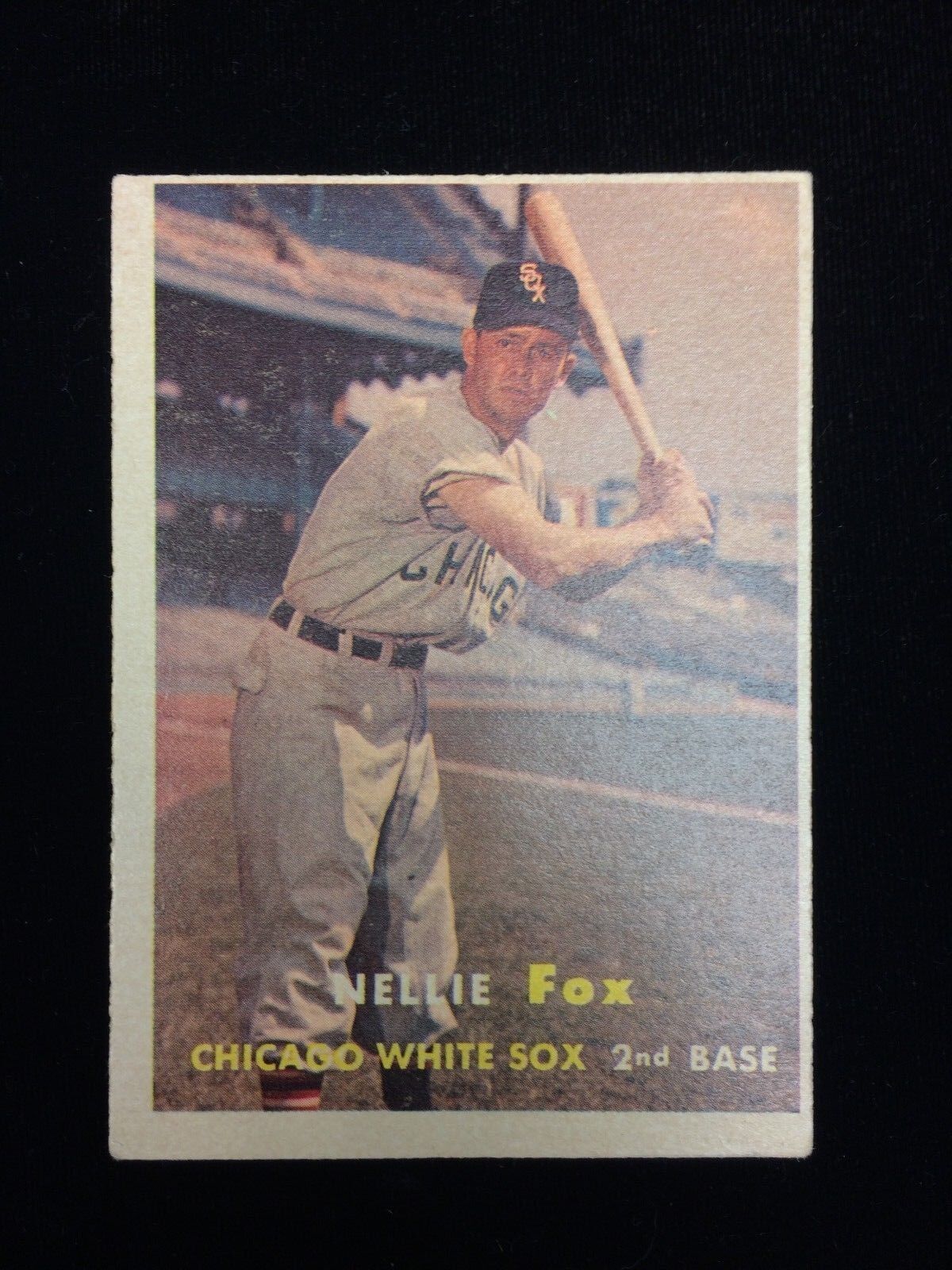 1957 Topps #38 Nellie Fox Chicago White Sox Card - VG-EX no creases