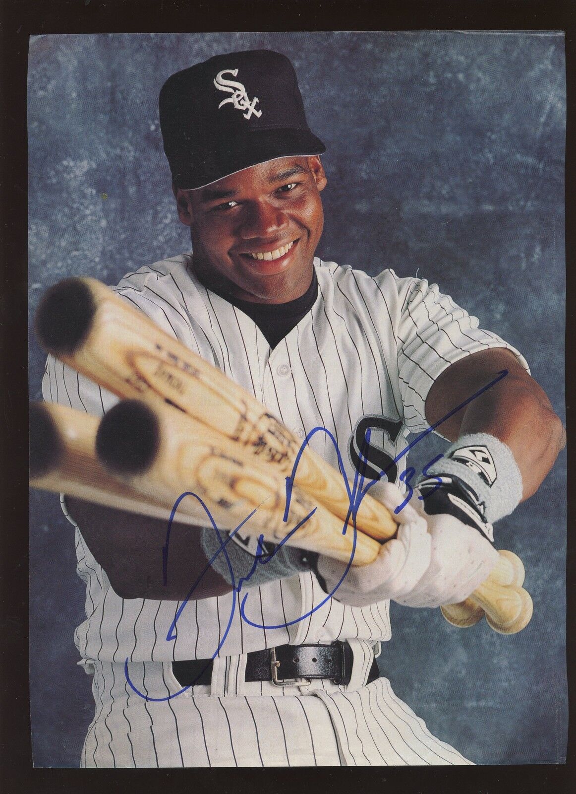 Frank Thomas Chicago White Sox Autographed Magazine Page Hologram