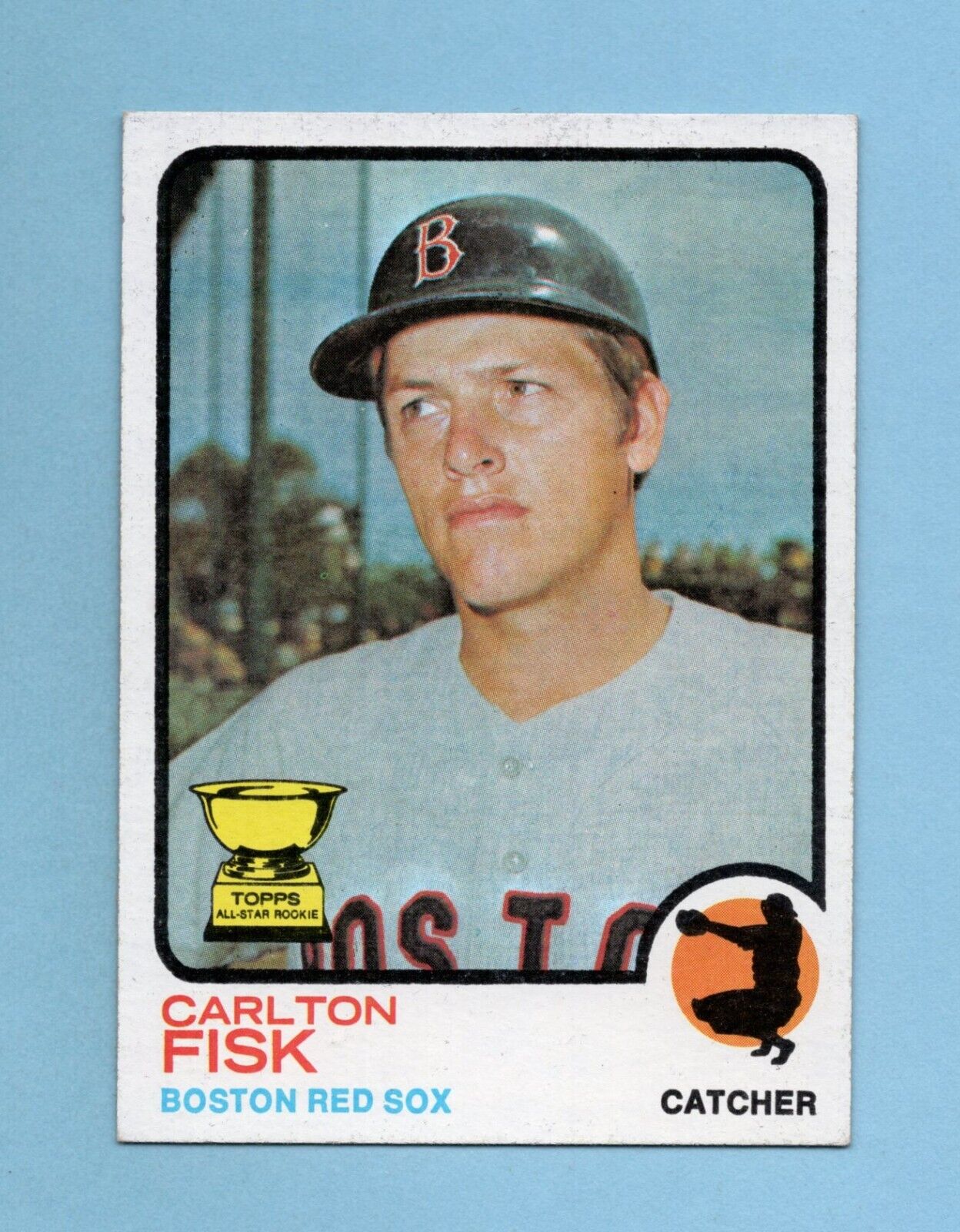 1973 Topps #193 Carlton Fisk Boston Red Sox Baseball Card Ex/Mt