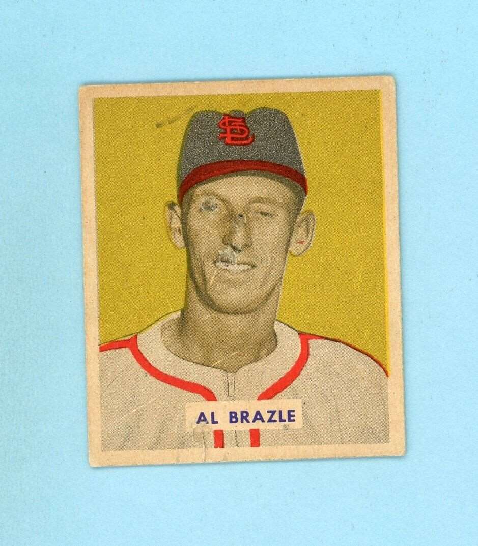 1949 Bowman #126 Al Brazle St. Louis Cardinals Baseball Card Low Grade