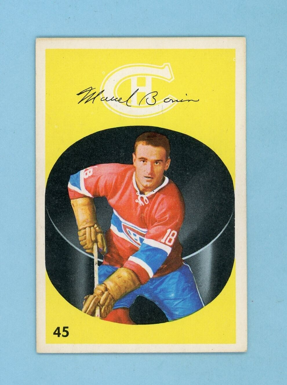 1962-63 Parkhurst #45 Marcel Bonin Montreal Canadiens Hockey Card EX+