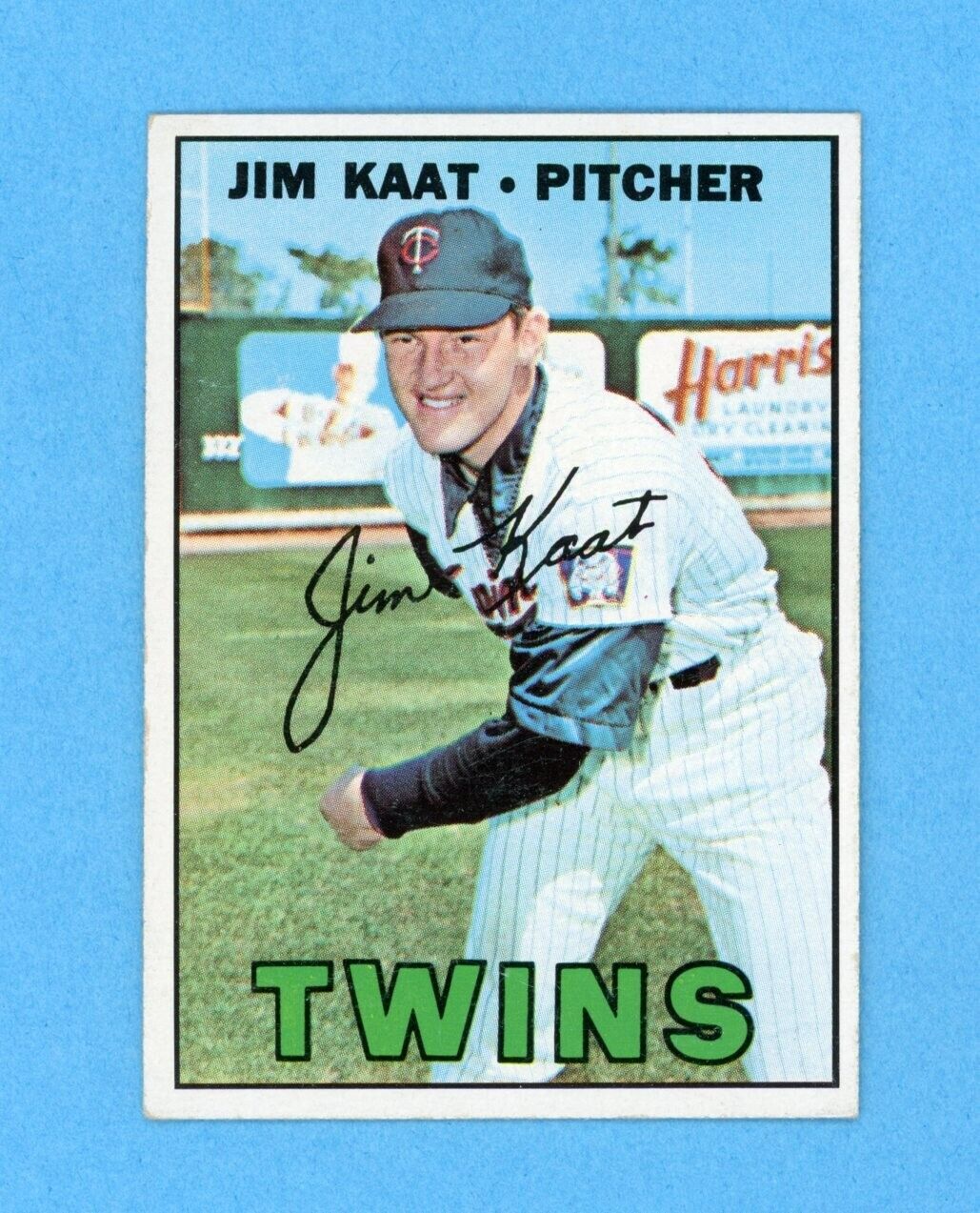 1967 Topps #300 Jim Kaat Minnesota Twins Baseball Card EX - EX+