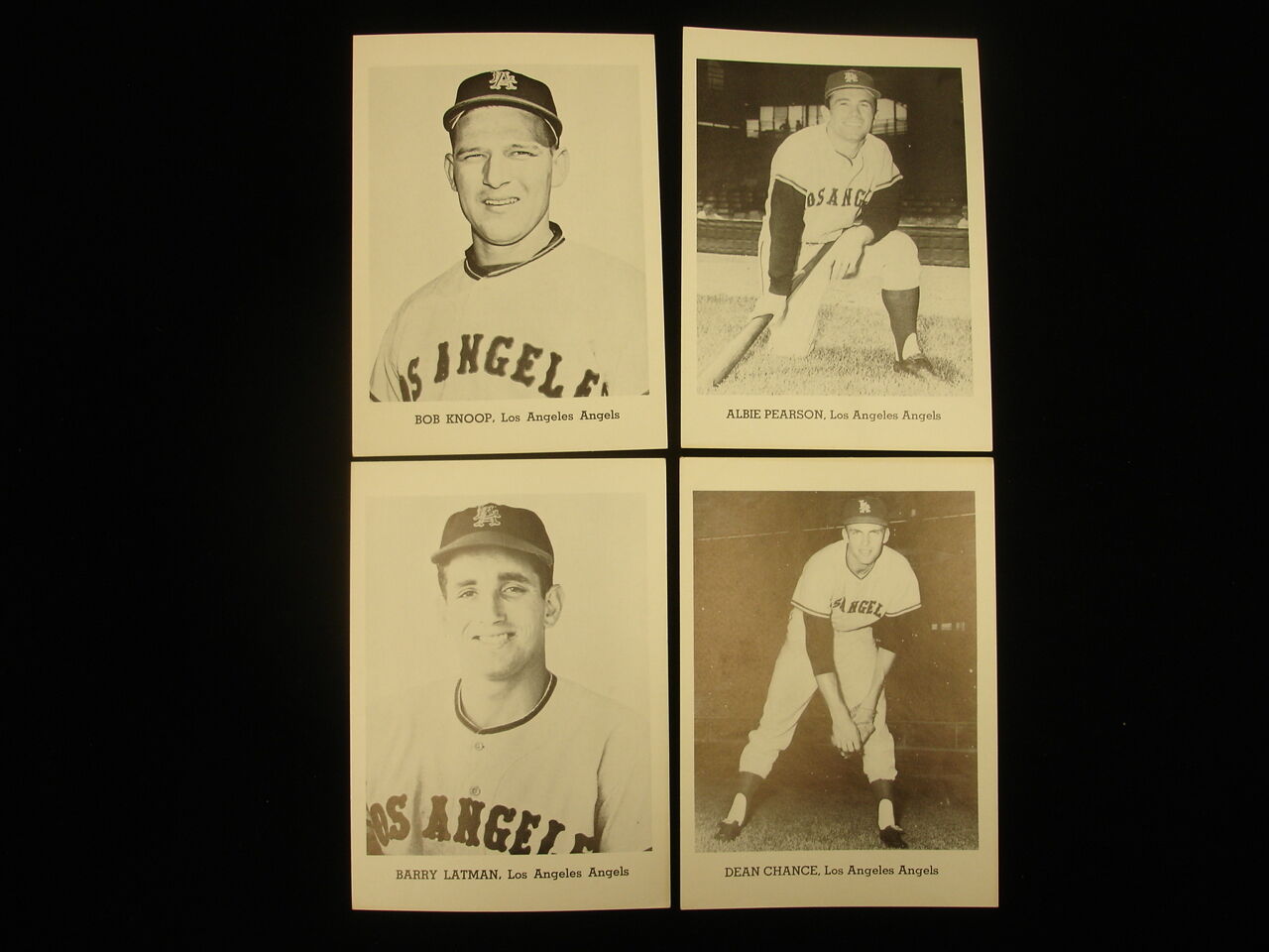 Set of 12 1964 Jay Publishing Los Angeles Angels Photographs