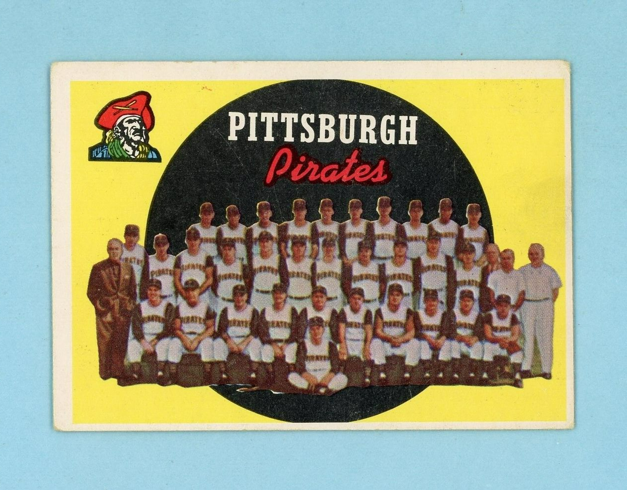 1959 Topps #528 Pittsburgh Pirates Team High Number Baseball Card V/E ap w/c unc