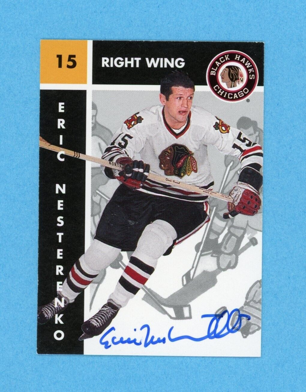 Eric Nesterenko 1995-96 Parkhurst 1966-67 #26 Autographed Hockey Card