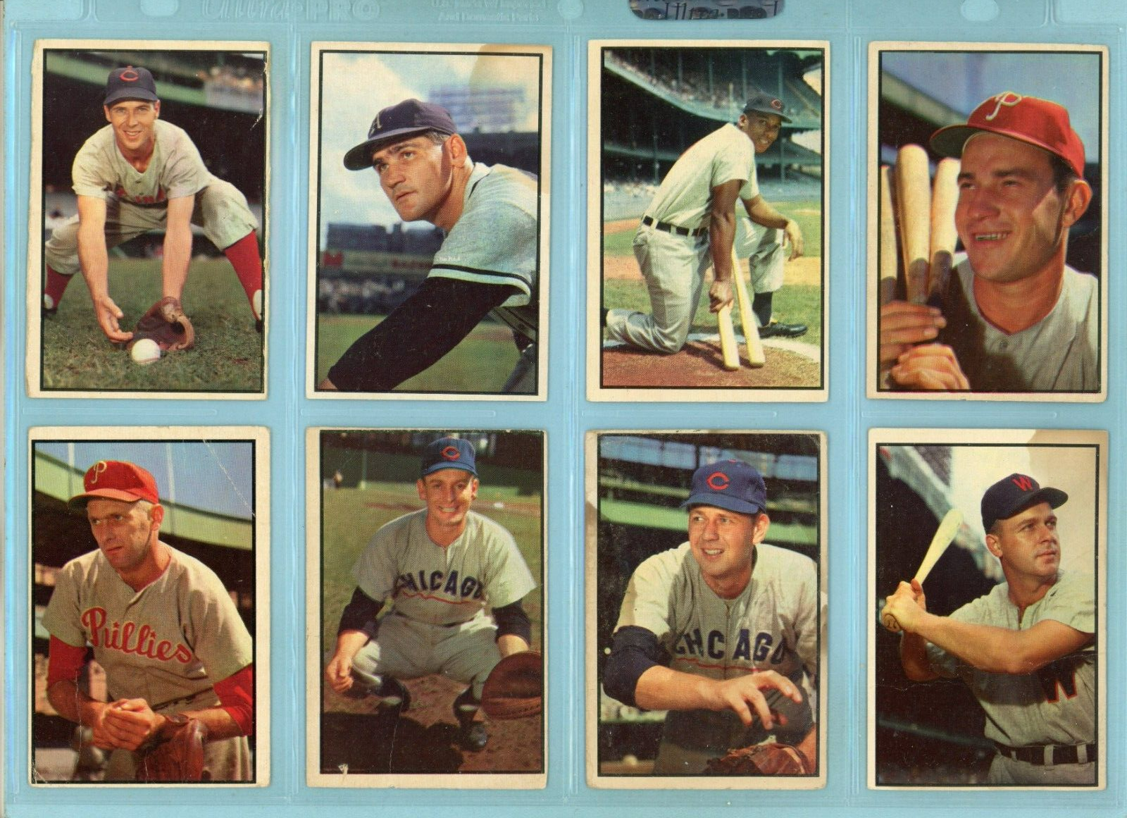 1953 Bowman Color Starter Set Lot of 107 Different Baseball Cards Low Grade