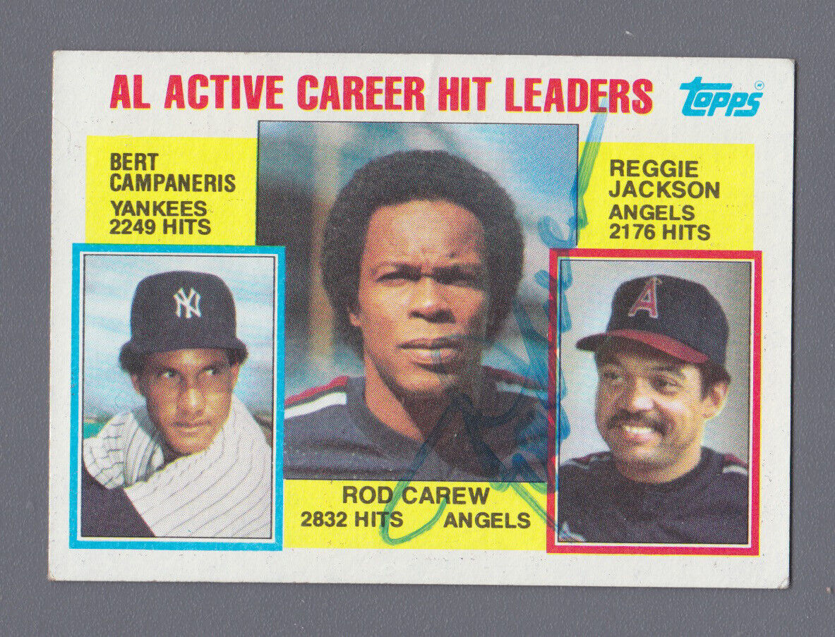 Rod Carew Signed 1984 Topps Card #711 with B&E Hologram