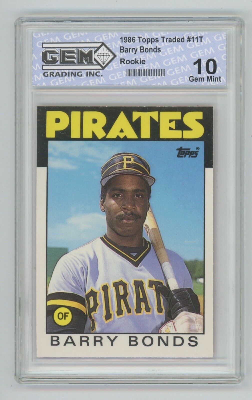 Barry Bonds 1986 Topps Traded #11T Rookie GEM 10 Gem-Mint