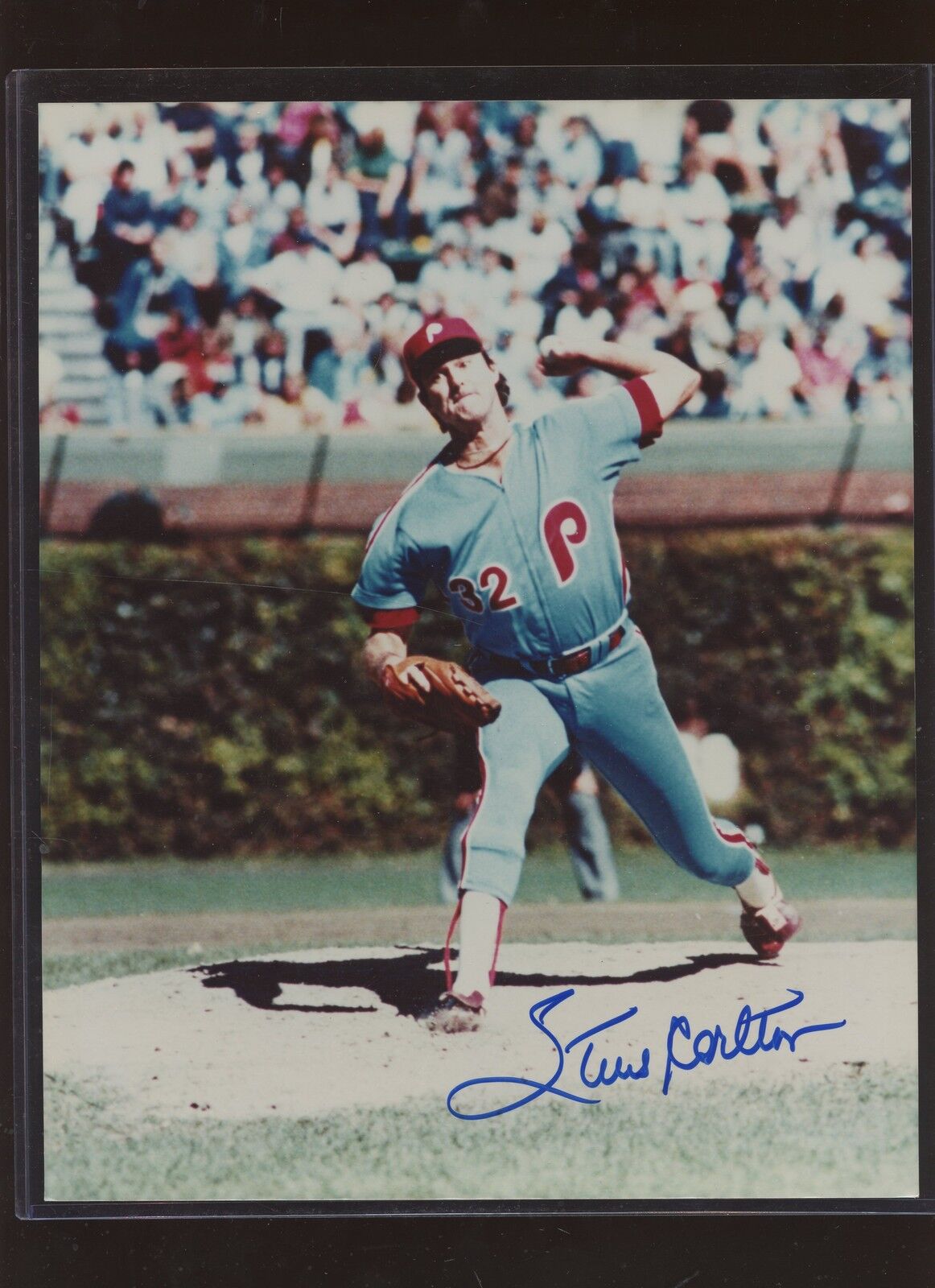 Steve Carlton Philadelphia Philllies Signed 8 X 10 Photo B & E Hologram