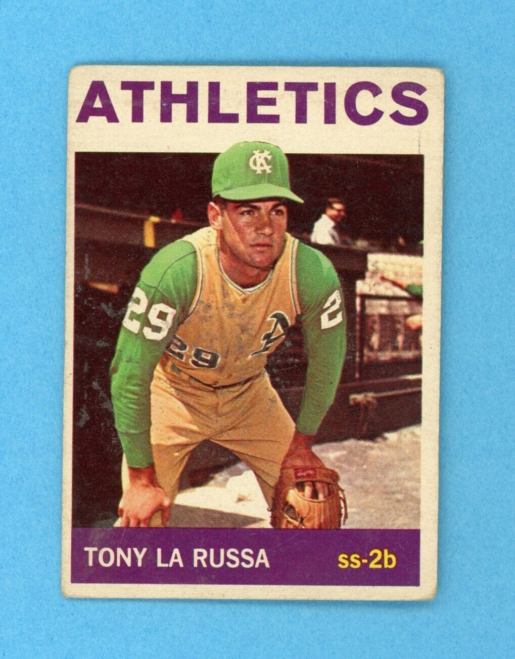 1964 Topps #244 Tony LaRussa Kansas City Athletics Rookie Baseball Card VG