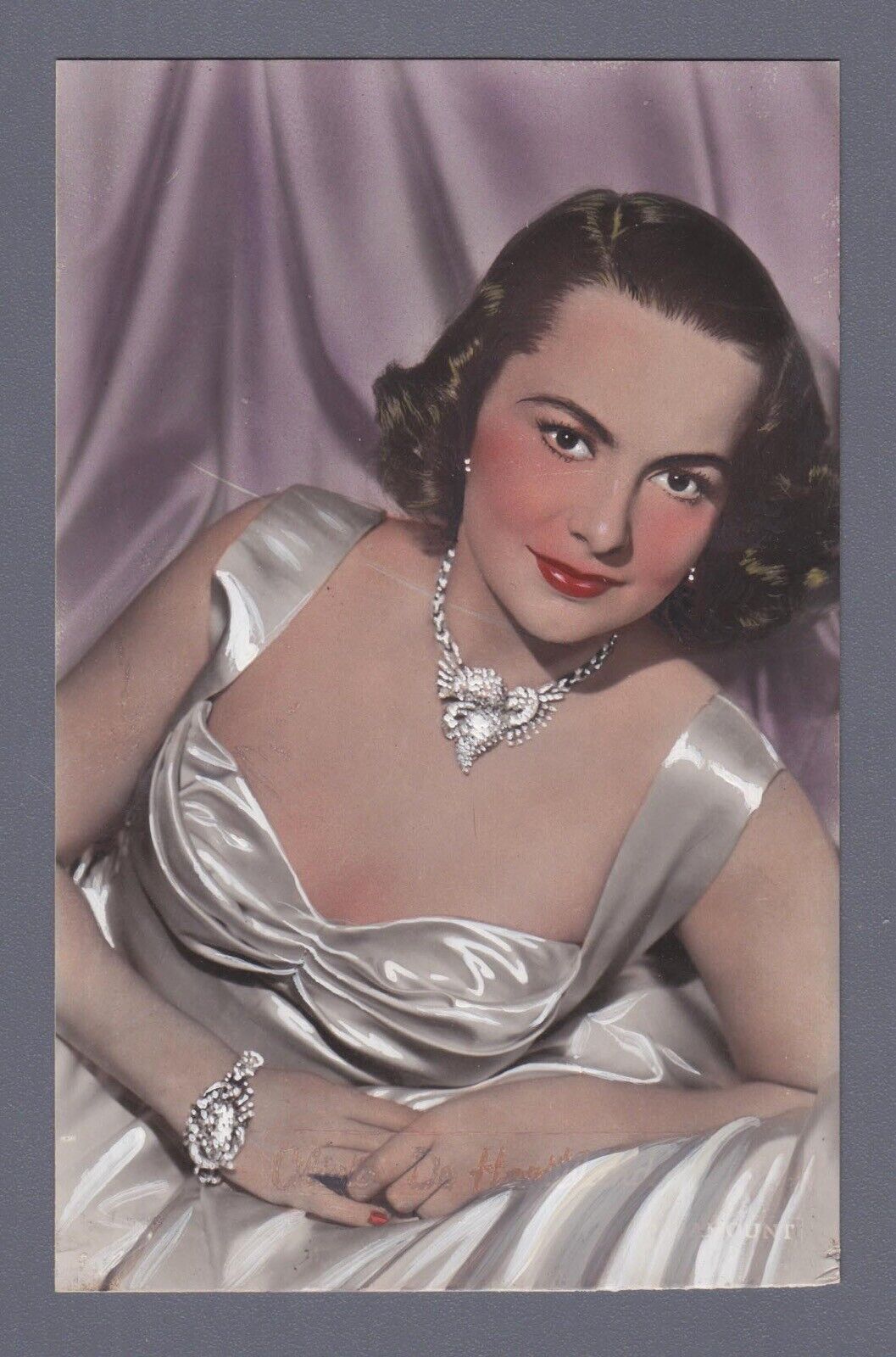 Olivia de Havilland Original Dutch Gum Trading Card Artwork