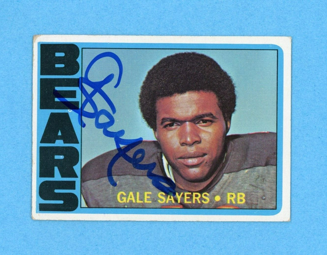 Gale Sayers Chicago Bears 1972 Topps #110 Autographed Football Card