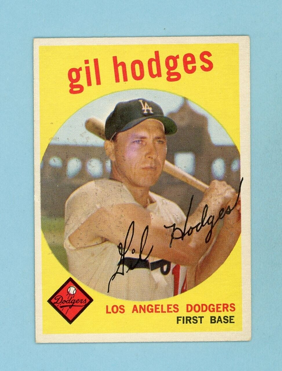 1959 Topps #270 Gil Hodges Los Angeles Dodgers Baseball Card EX+ - Ex/Mt