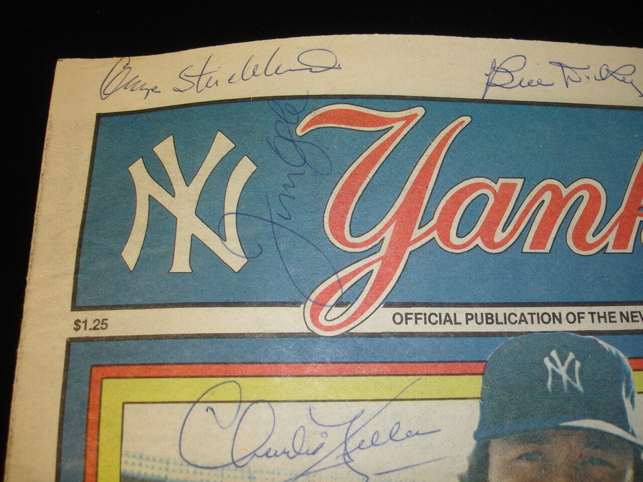 August 16, 1982 Yankees Magazine Newspaper Signed by 24 Yankees HOFers & Stars