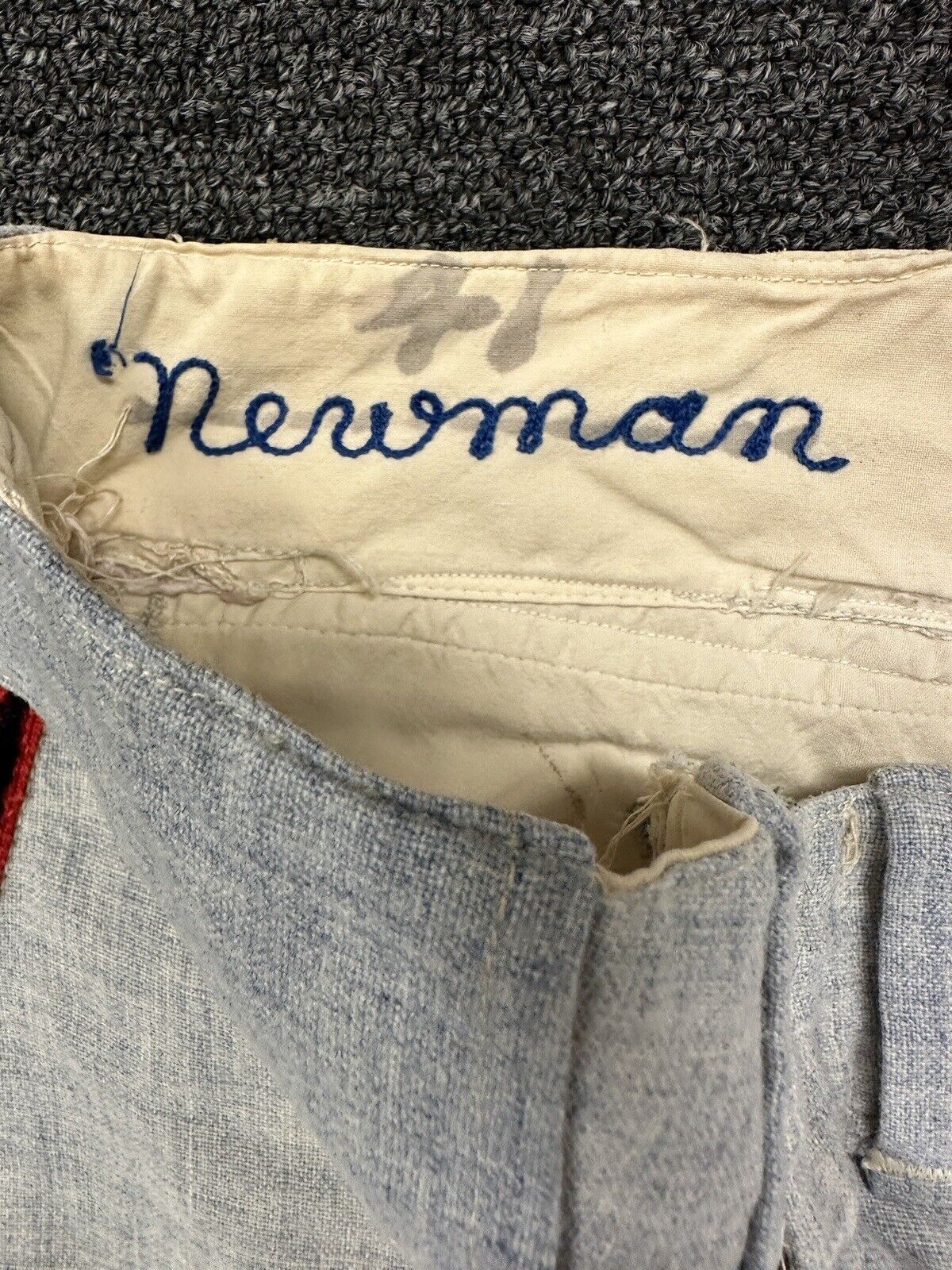 c. 1968 Fred Newman GAME USED Angels AA Minor League Road Flannel Baseball Pants