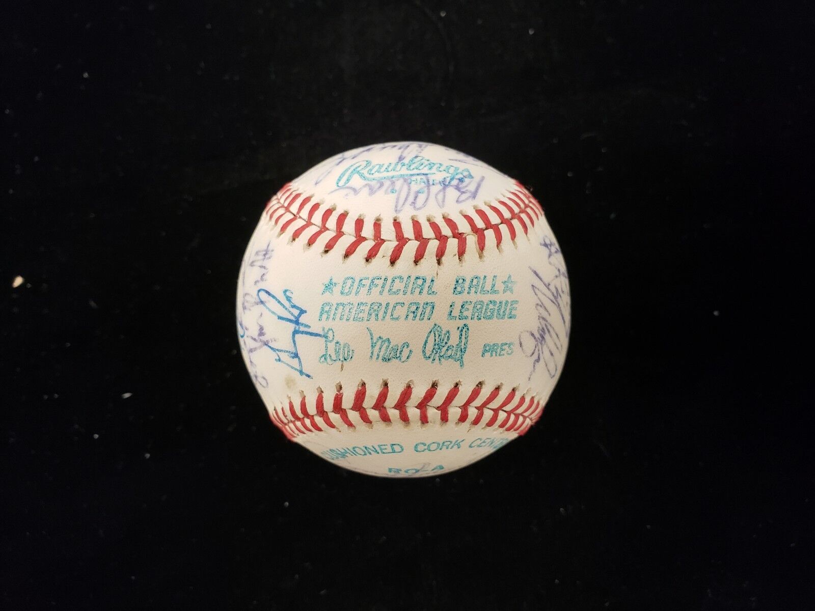 1977 California Angels Autographed Baseball - 27 Signatures - JSA LOA