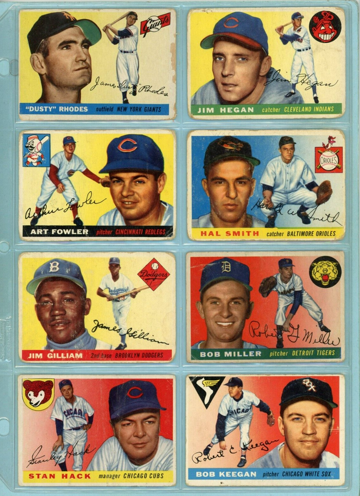 1955 Topps Starter Set Lot of 132 Different Baseball Cards Low Grade