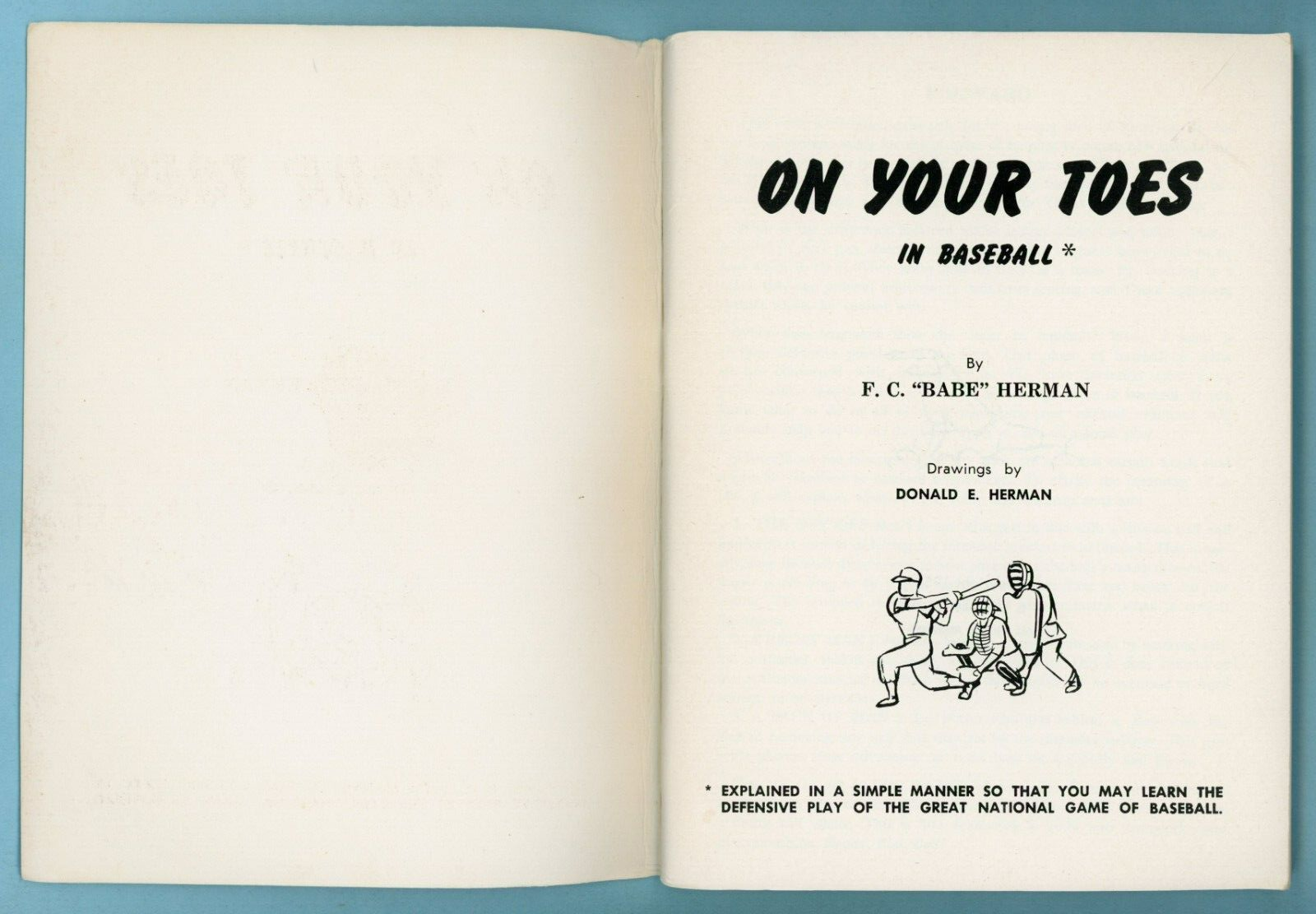 1954 On Your Toes in Baseball by Babe Herman