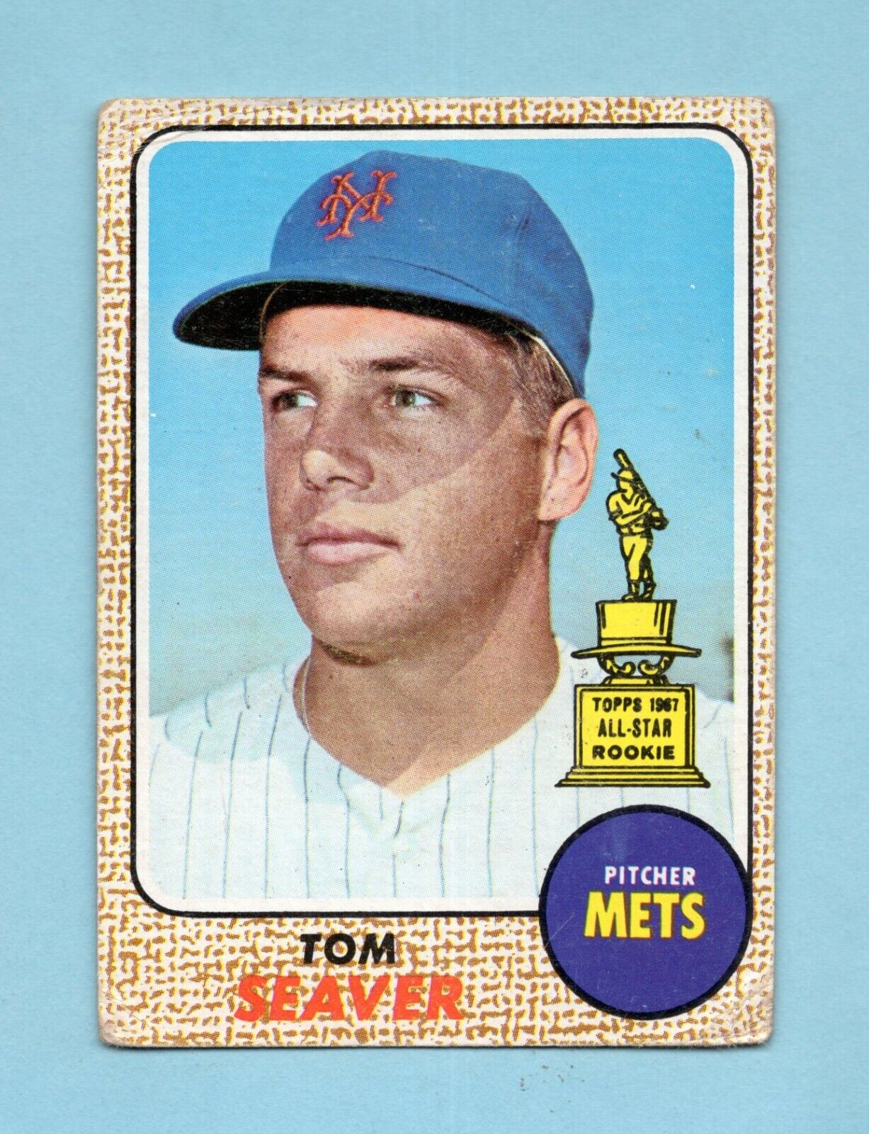 1968 Topps #45 Tom Seaver New York Mets Baseball Card Low Grade