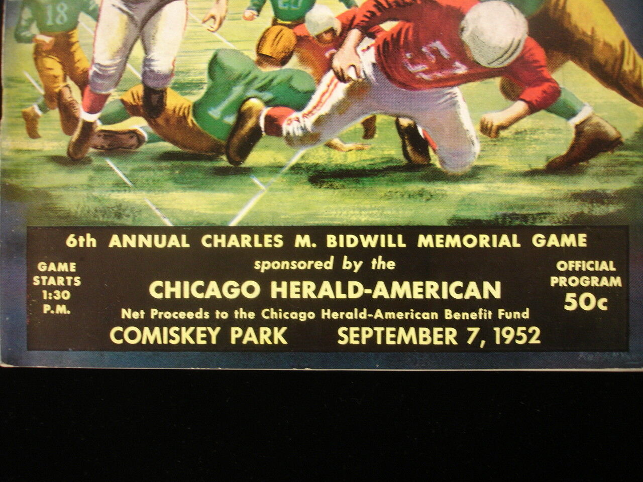 September 7, 1952 Green Bay Packers @ Chicago Cardinals Program