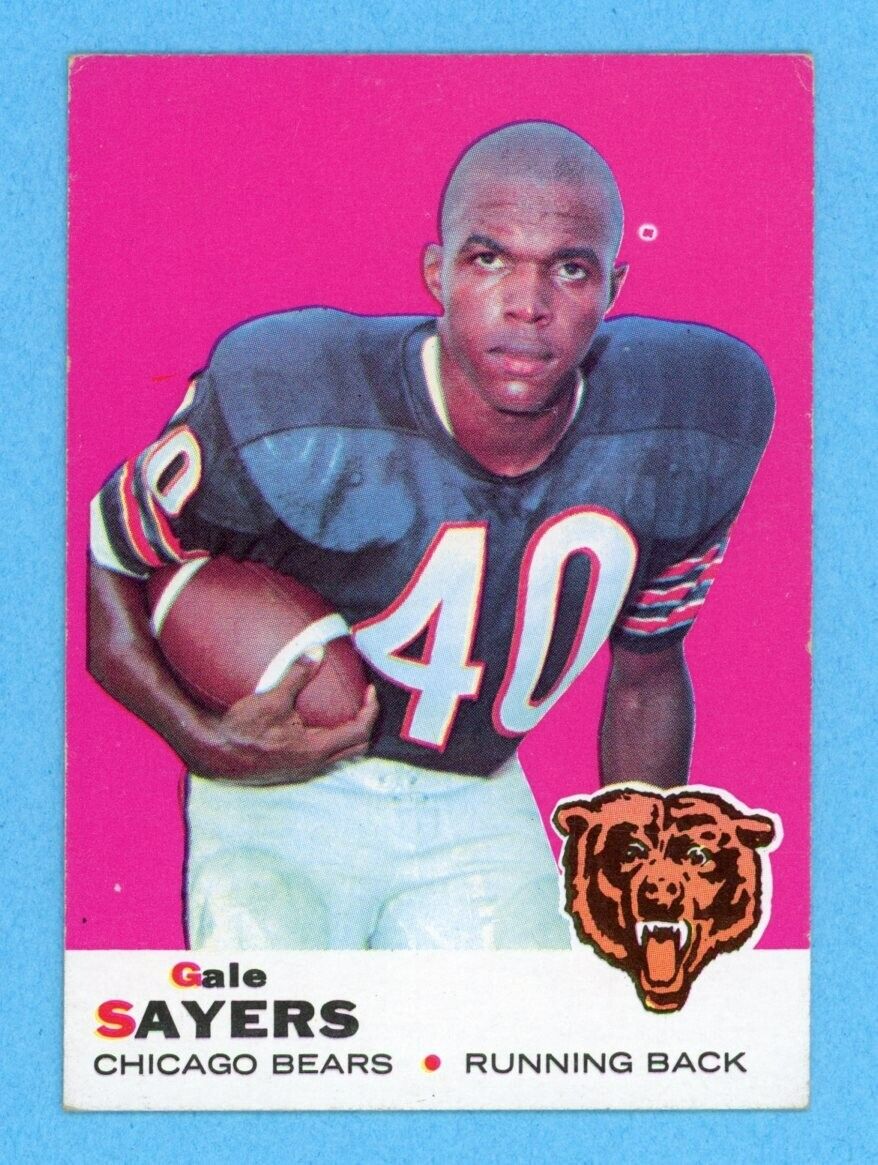 1969 Topps #51 Gale Sayers Chicago Bears Football Card EX - EX+