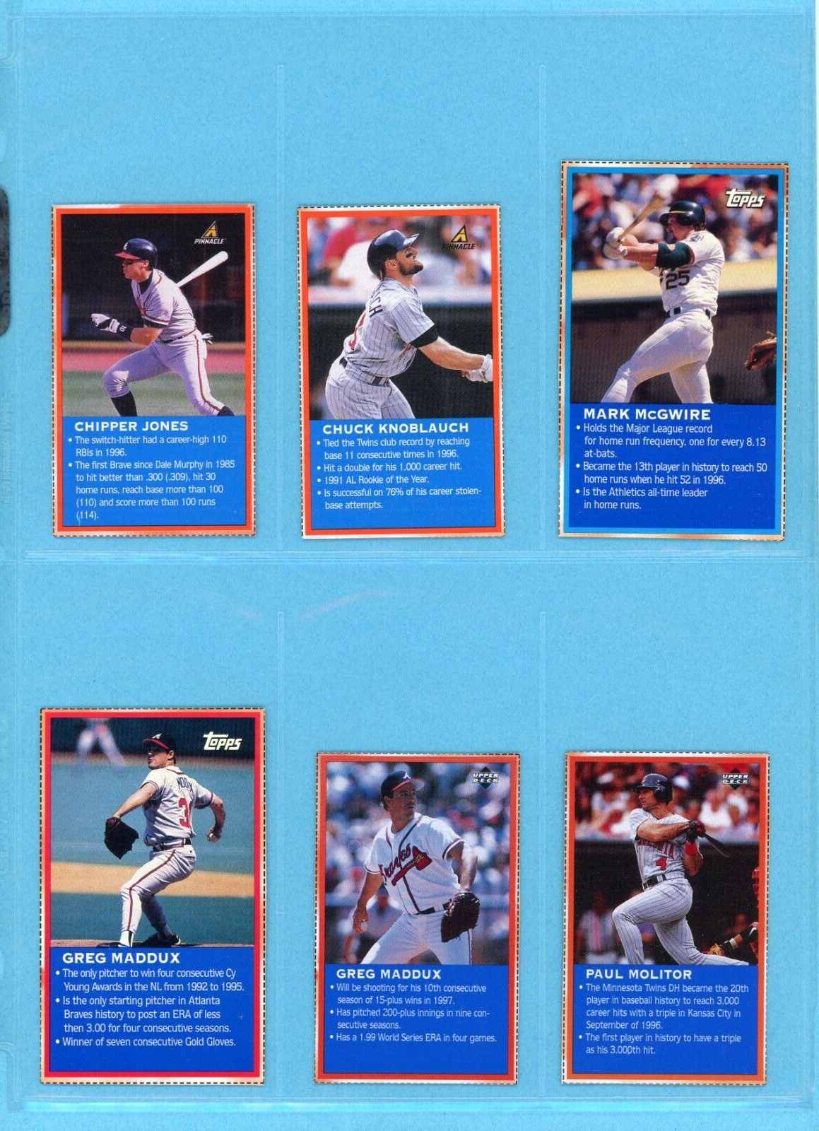 1997 Wheaties All-Star Complete Set of 30 Baseball Cards NM black lines