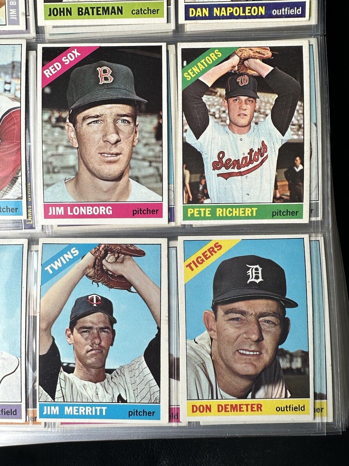 1966 Topps Baseball Starter Set / Lot of 279 Different w/ Semi-Stars   Solid EX