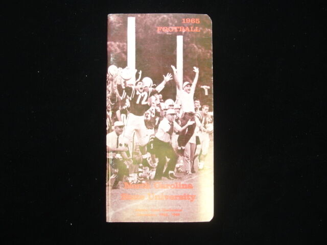 1965 North Carolina State University Wolfpack Football Official Media Guide EX+