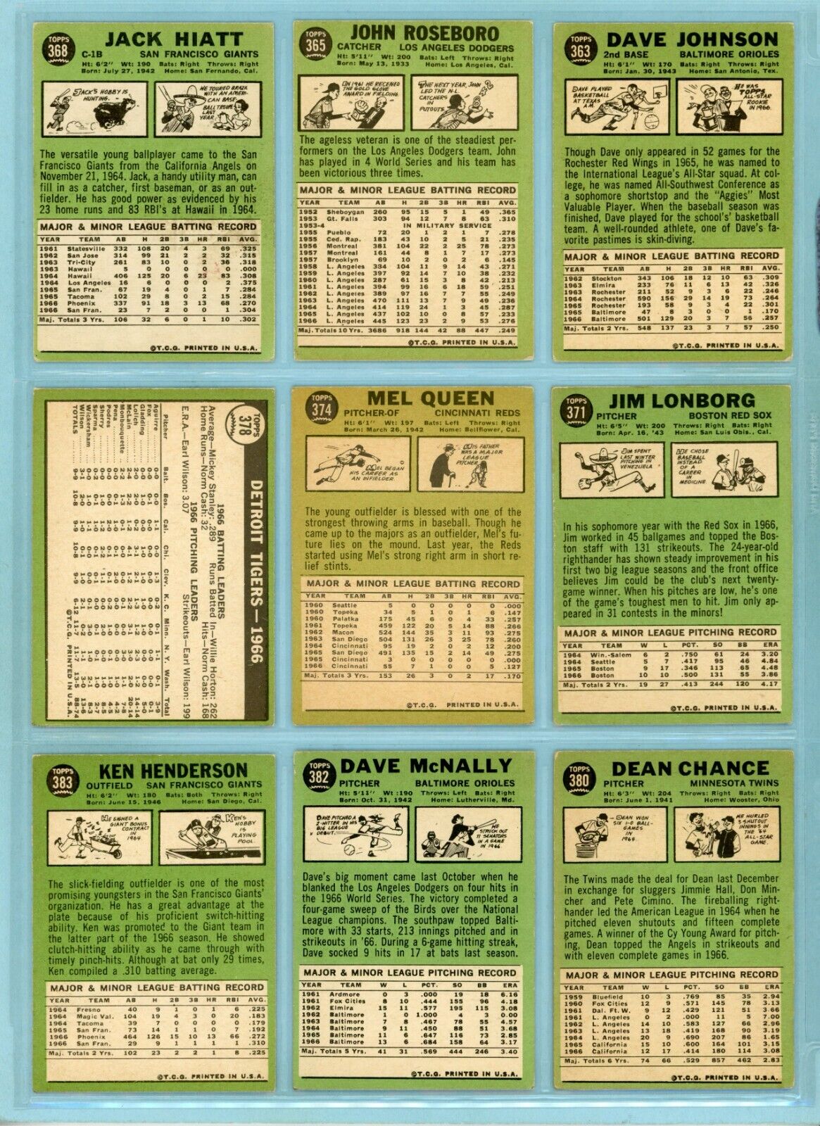 1967 Topps Starter Set Lot of 212 Different Baseball Cards Vg/Ex - EX