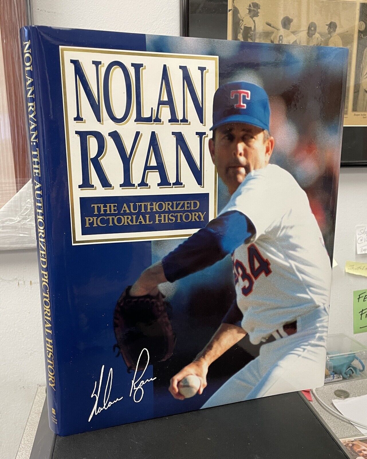 Nolan Ryan Signed Book • Authorized Pictorial History • Auto w COA