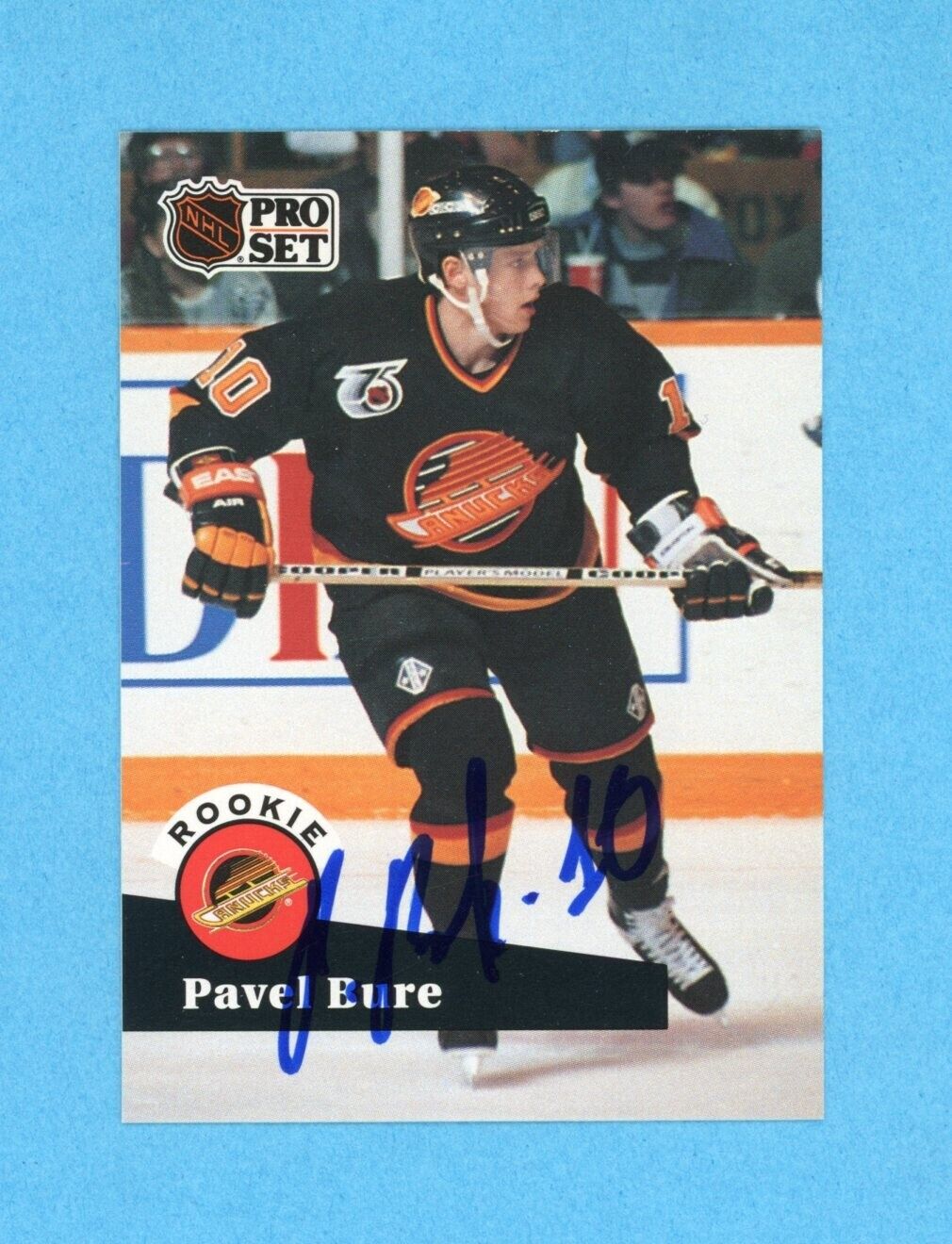 Pavel Bure Vancouver Canucks 1991-92 Pro Set #564 Autographed Hockey Card