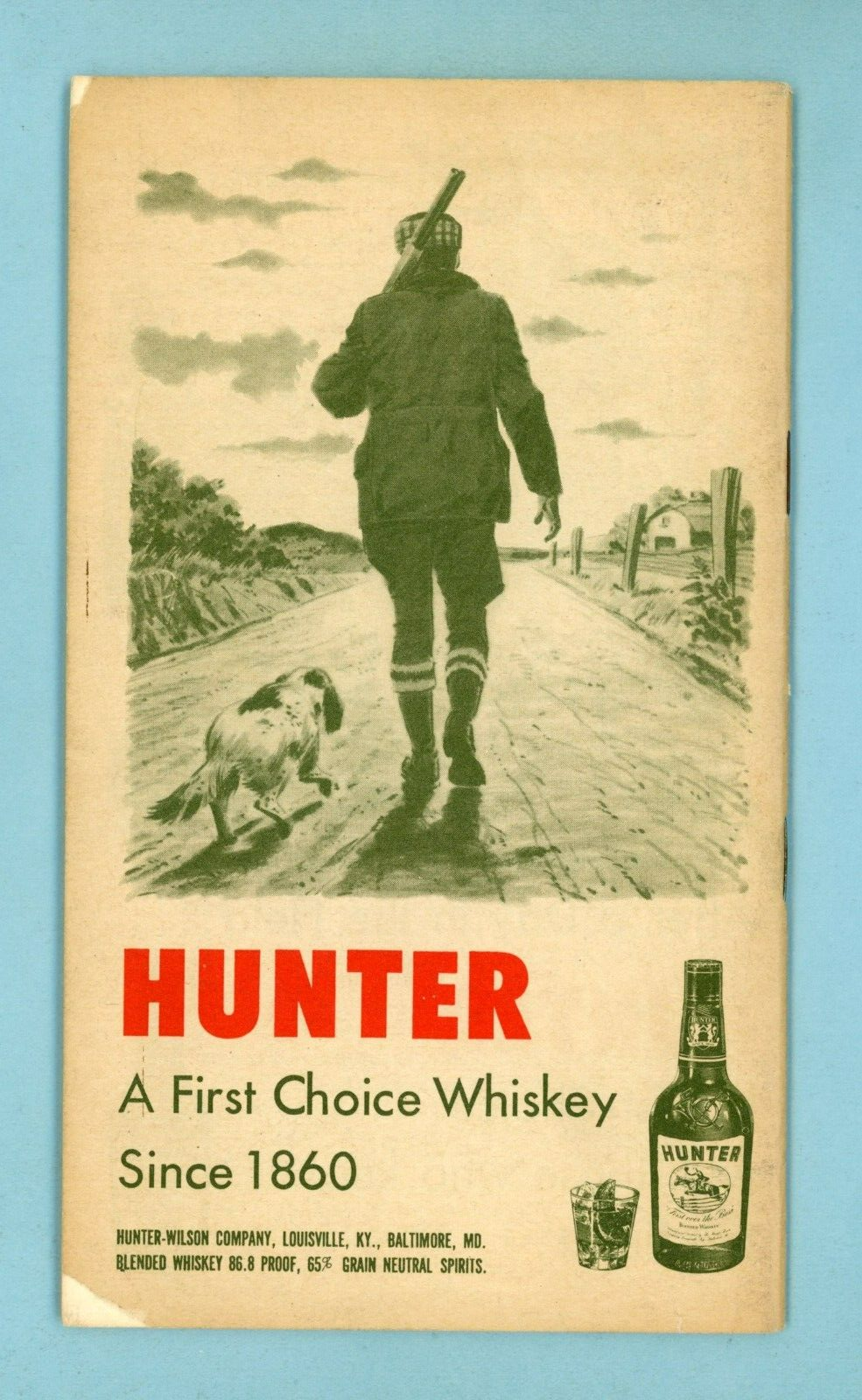 1955 Hunting Tips Booklet by Hunter Whiskey