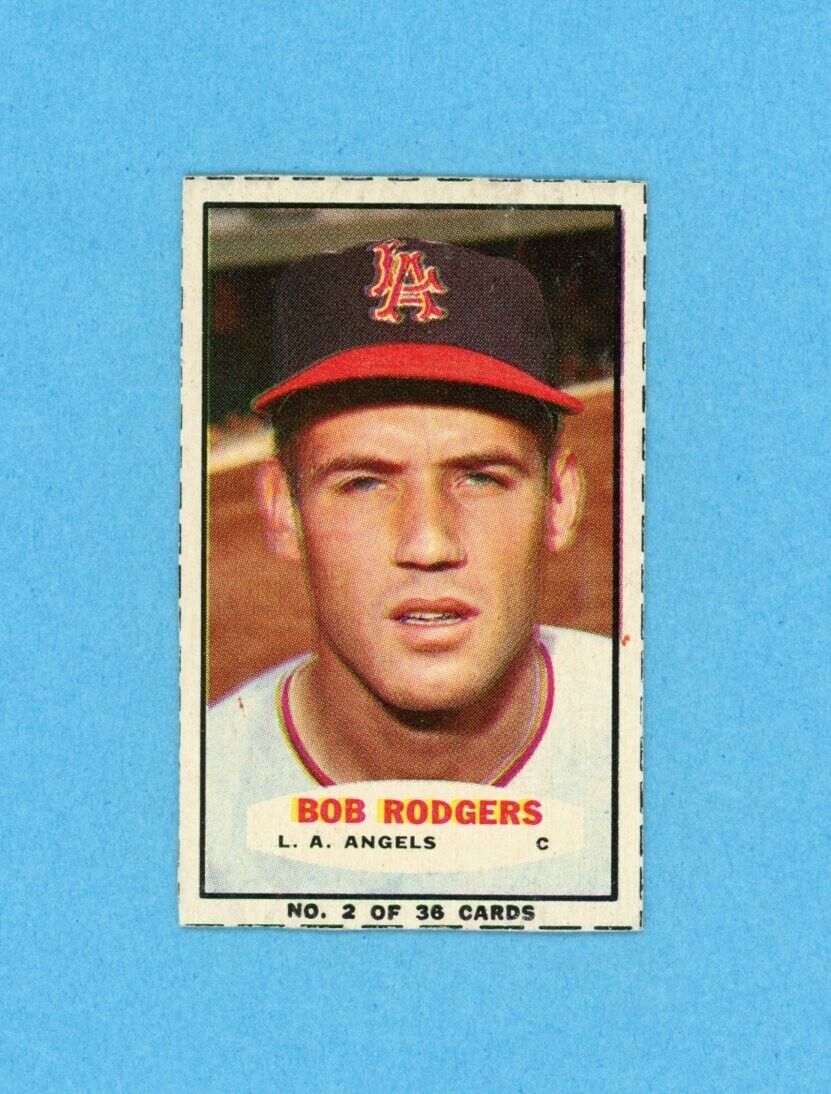 1963 Bazooka #2 Bob Rodgers Los Angeles Angels Baseball Card