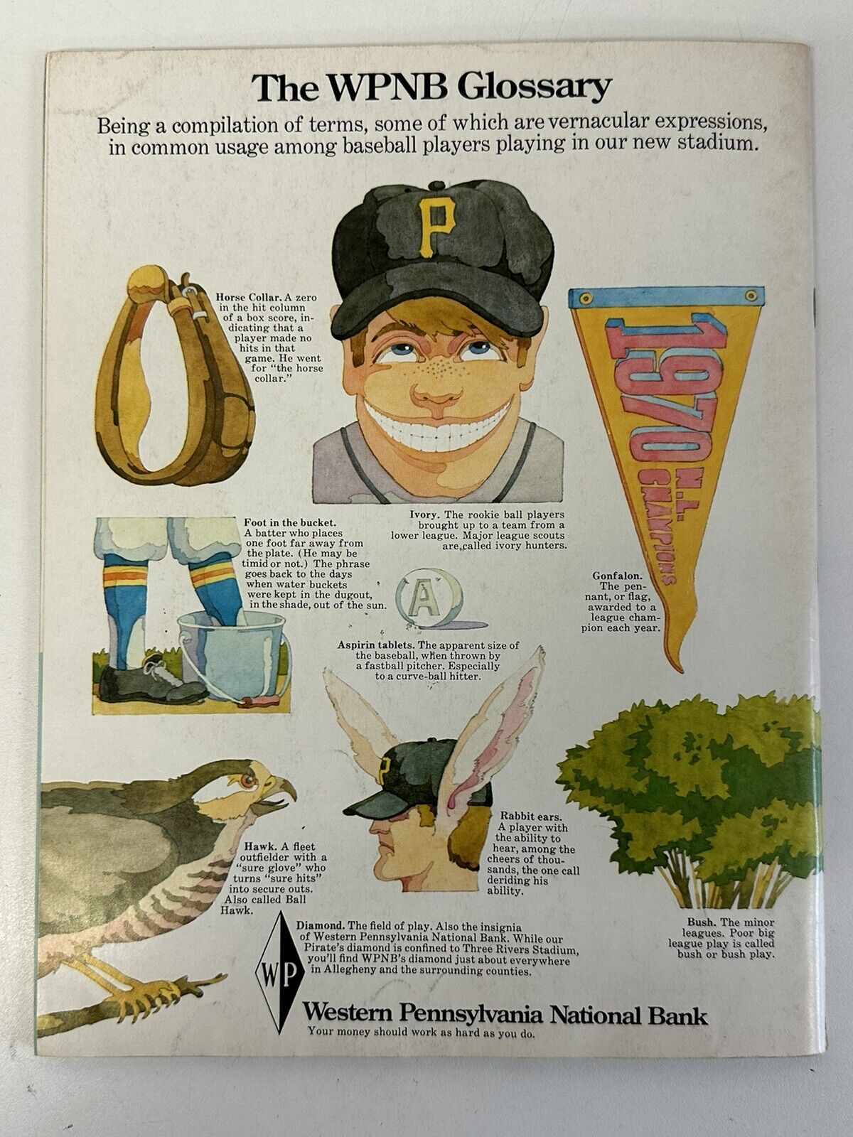 1971 Revised Pittsburgh Pirates Yearbook Three Rivers Stadium Souvenir Book - EX