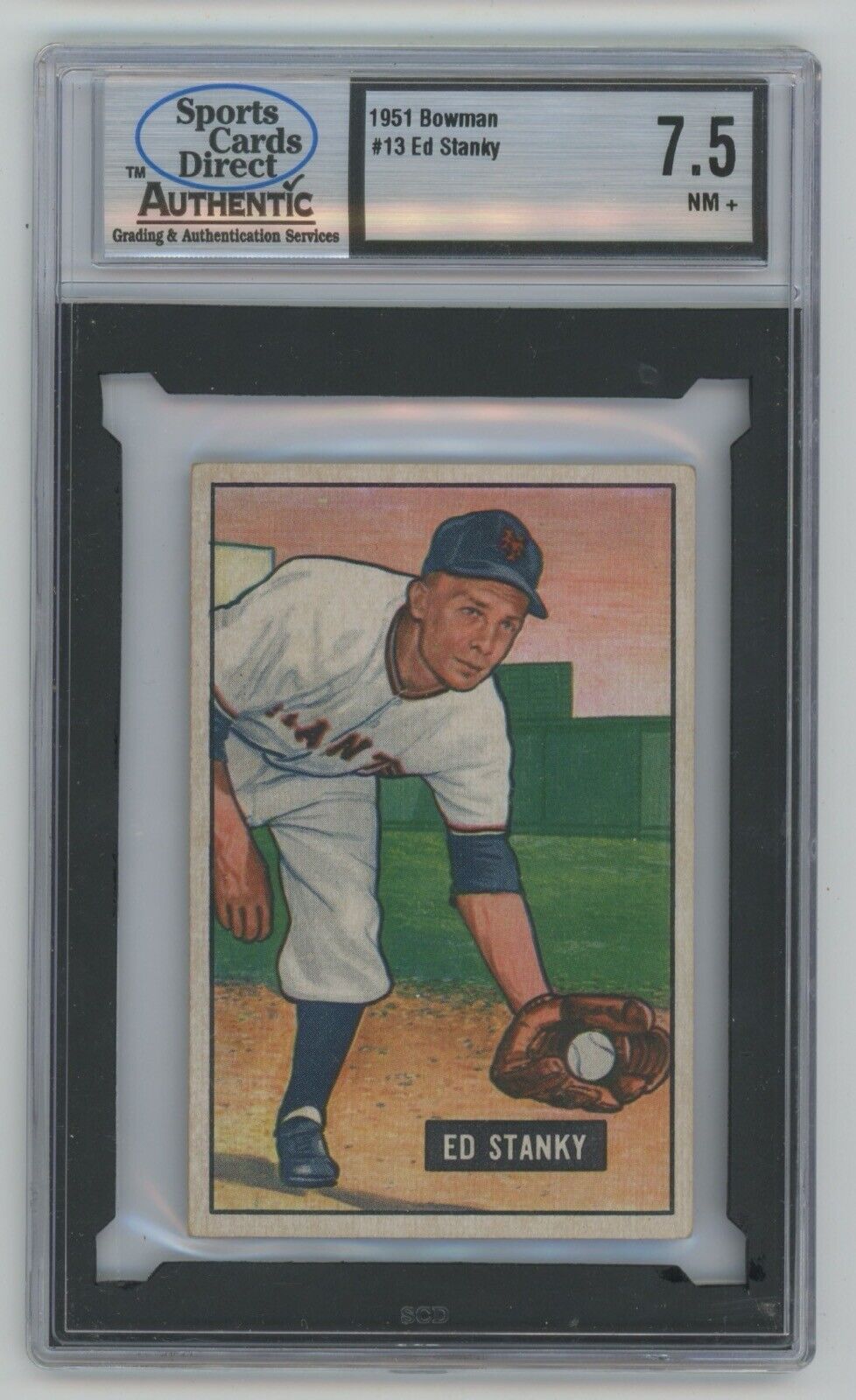 Ed Stanky 1951 Bowman #13 • SCD 7.5 NM