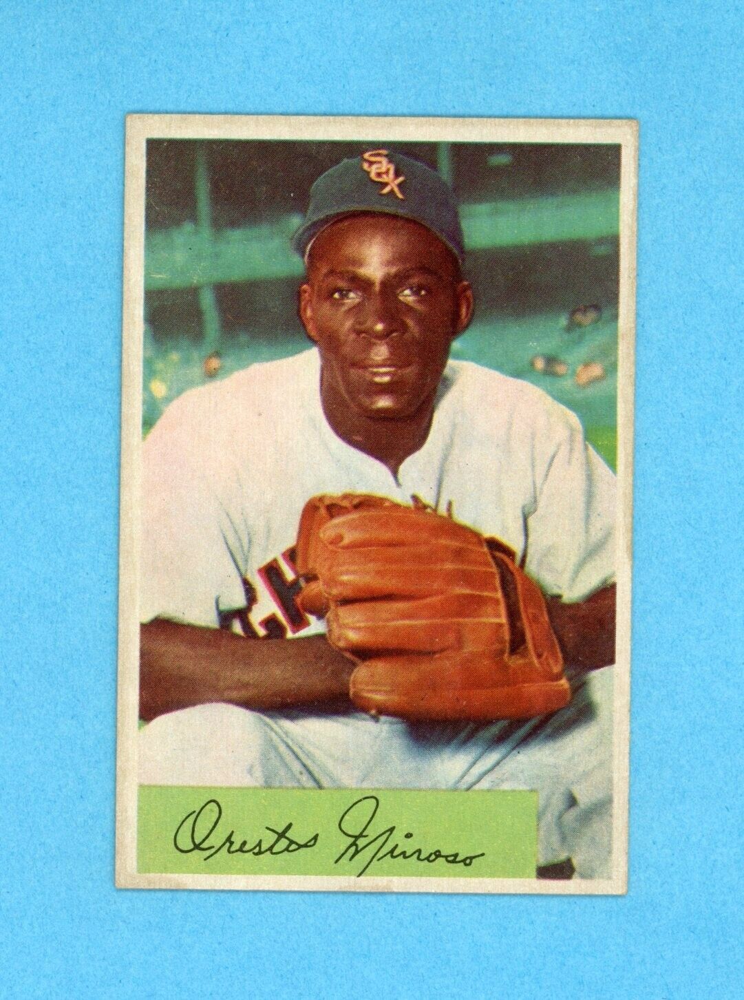 1954 Bowman #38 Minnie Minoso Chicago White Sox Baseball Card EX+ - Ex/Mt ldob