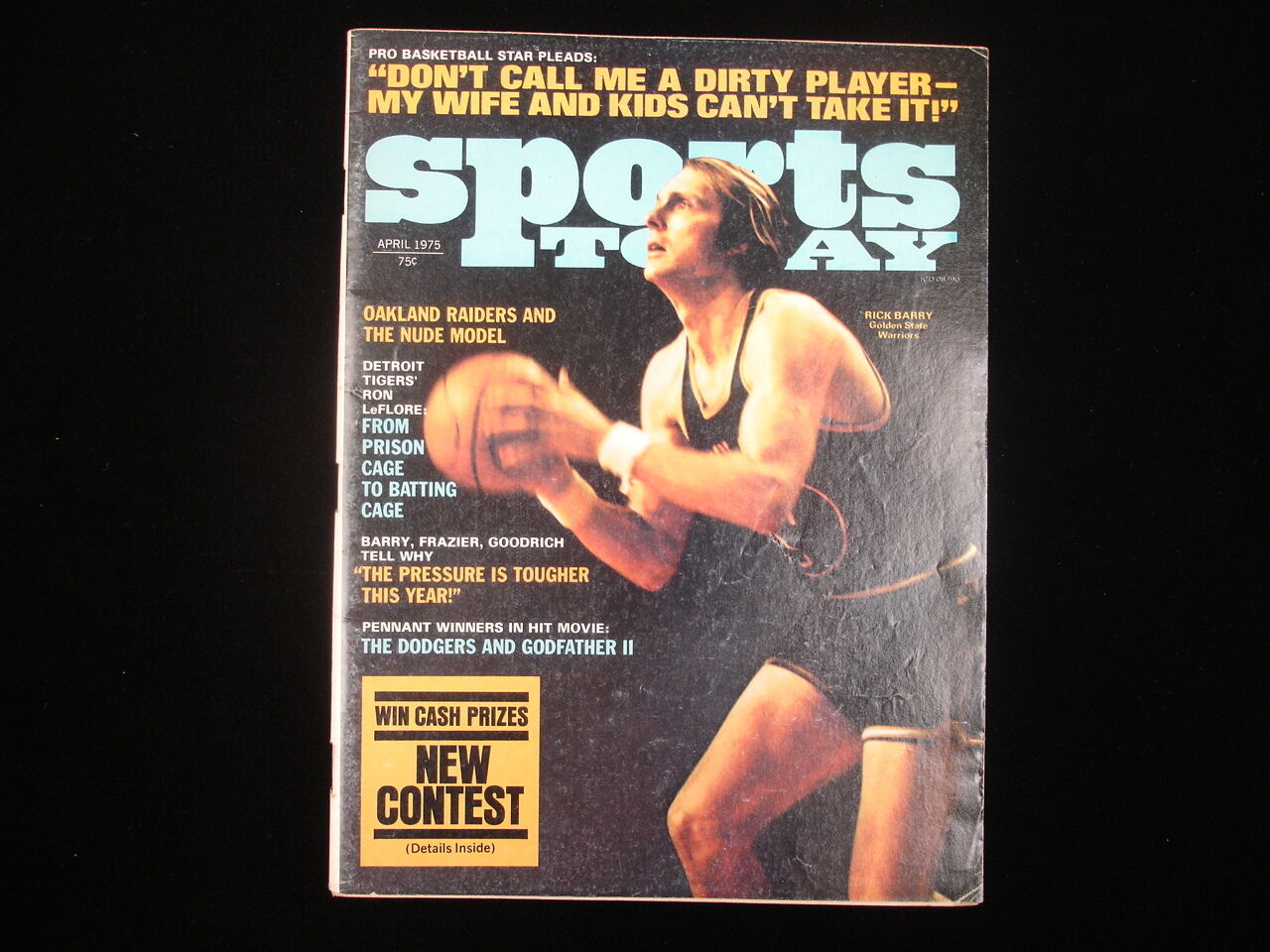 April 1975 Sports Today Magazine – Rick Barry Cover