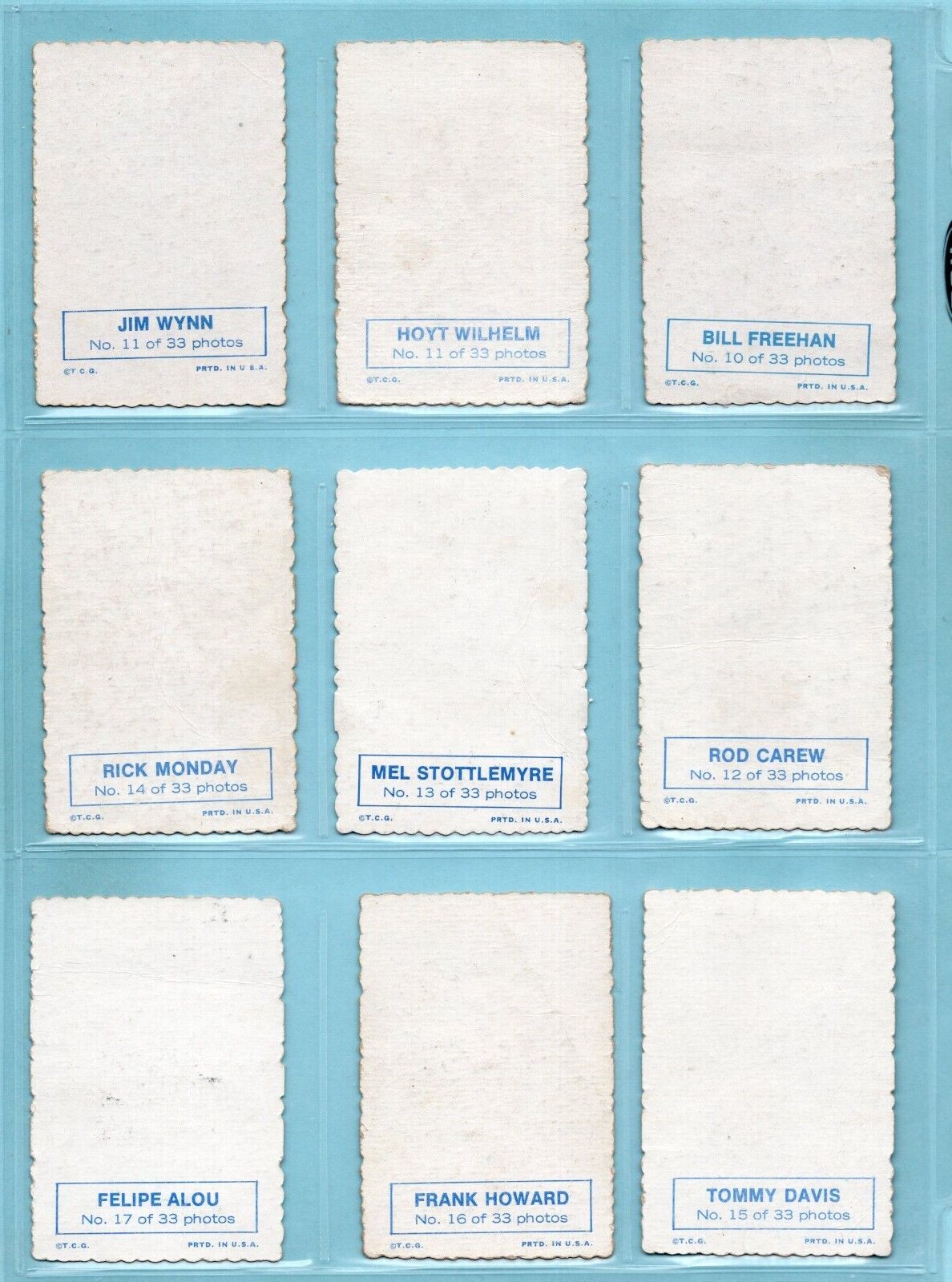 1969 Topps Deckle Edge Complete Set of 33 + 2 Variation Baseball Cards Low Grade