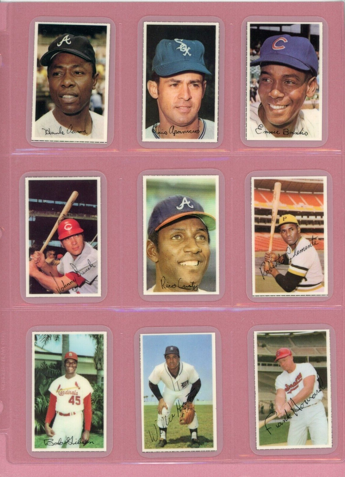 1971 Dell All-Stars Complete Set of 24 Baseball Cards NM Laminated Variation